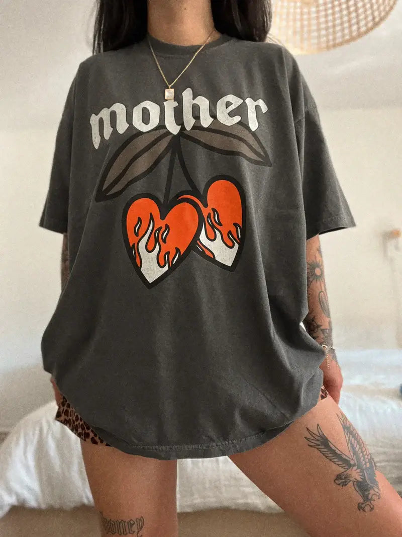 Mother Cherry Womens Graphic Tee - Smoke Hoodie, Sweatshirt | PodTeesHub.com