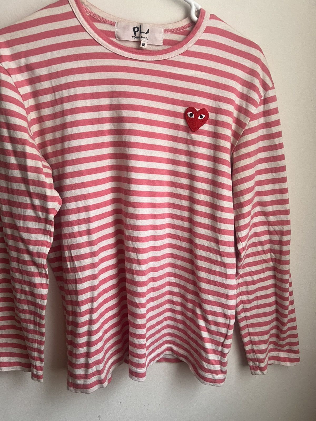 Des Garcons Comme Des Garcons Mini Heart Long Sleeve Tee Hoodie, Sweatshirt | PodTeesHub.com