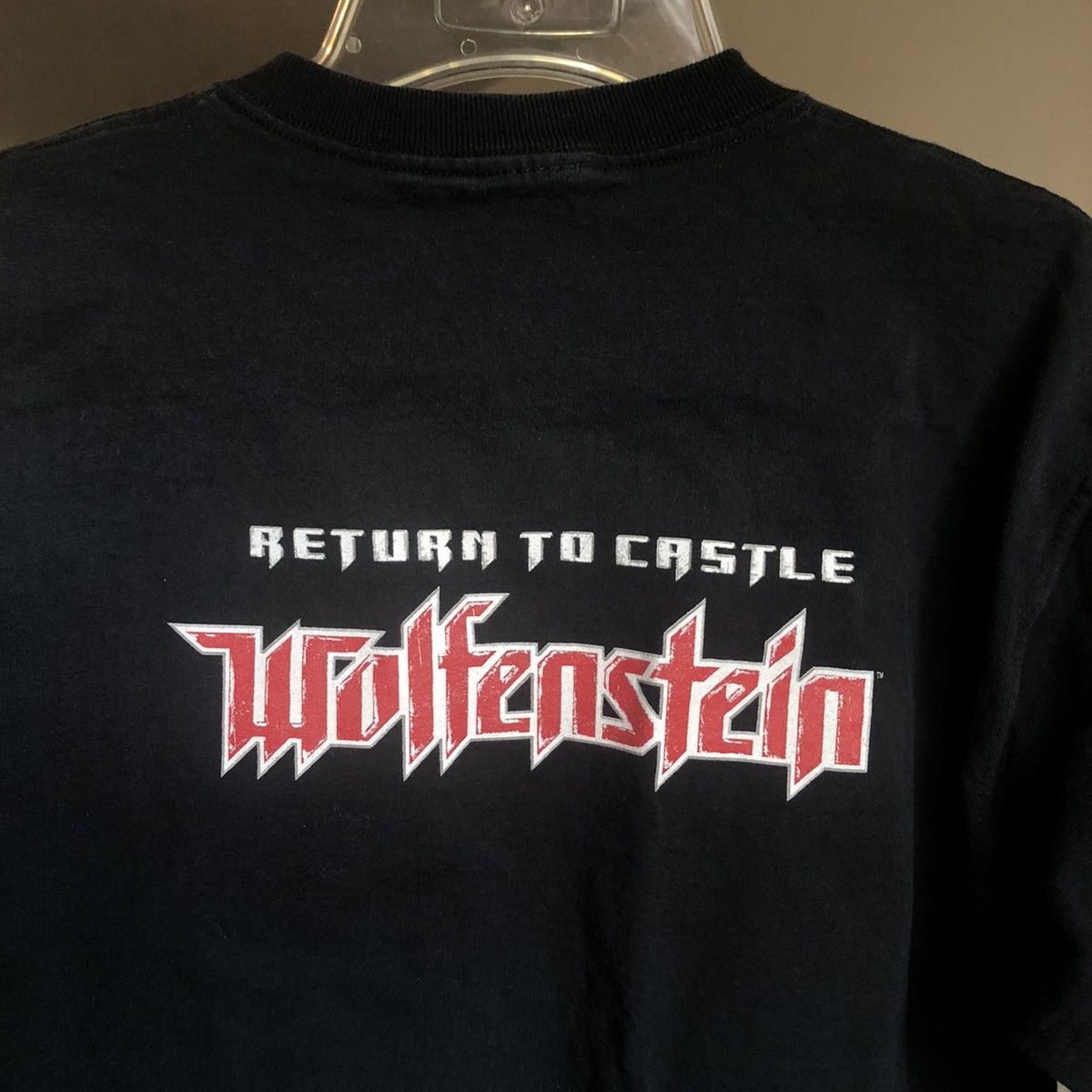 Playstation Vintage Wolfenstein Return To Castle Video Game Promo Tee Hoodie, Sweatshirt | PodTeesHub.com