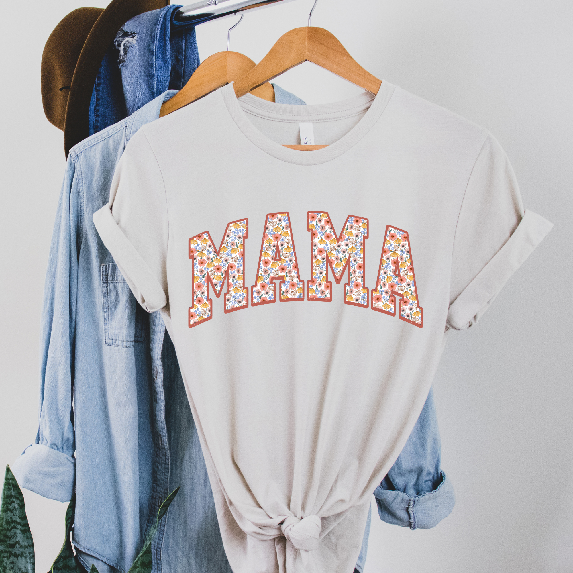 Floral Mama Graphic Tee Hoodie, Sweatshirt | PodTeesHub.com