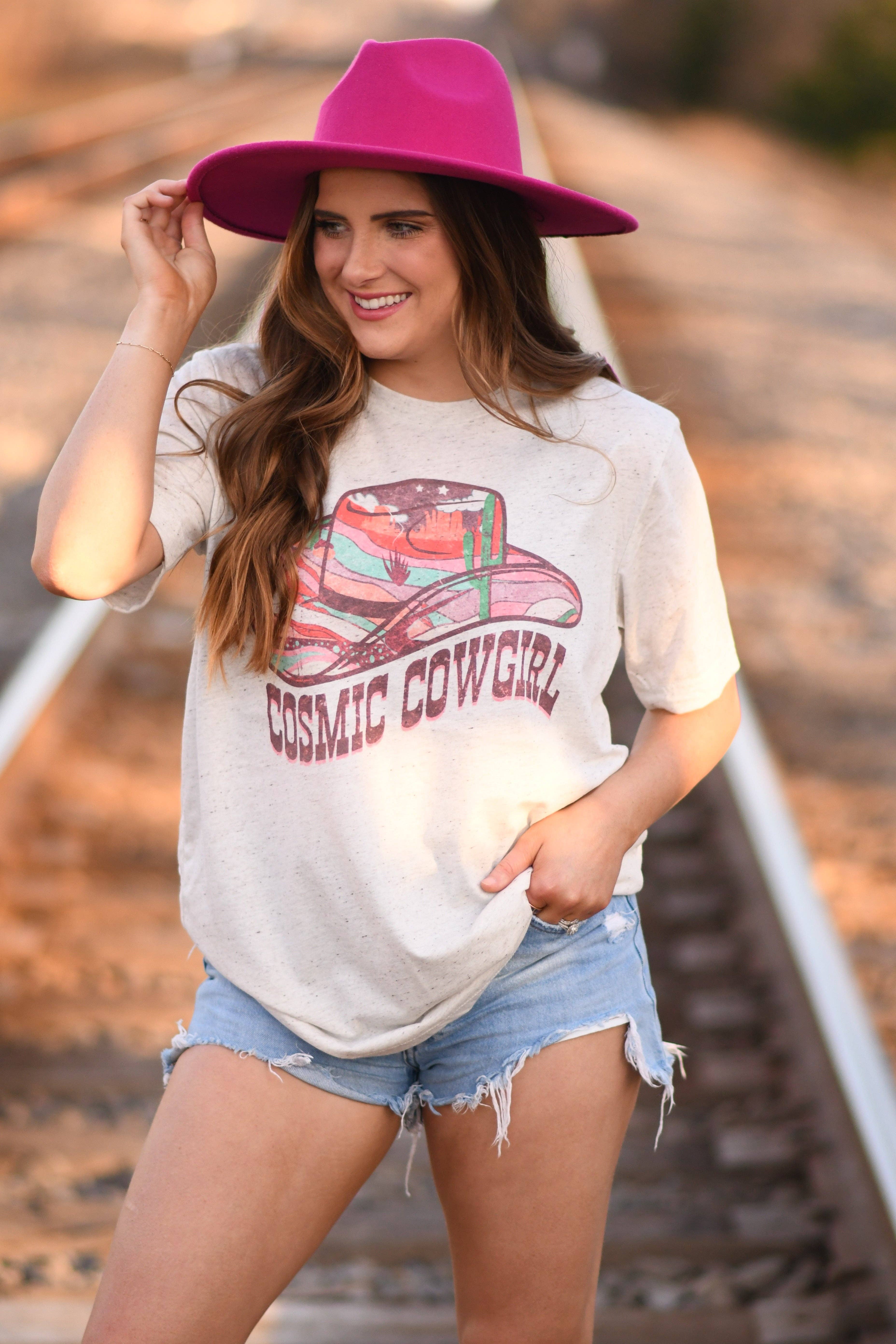 Cosmic Cowgirl Tee Hoodie, Sweatshirt | PodTeesHub.com