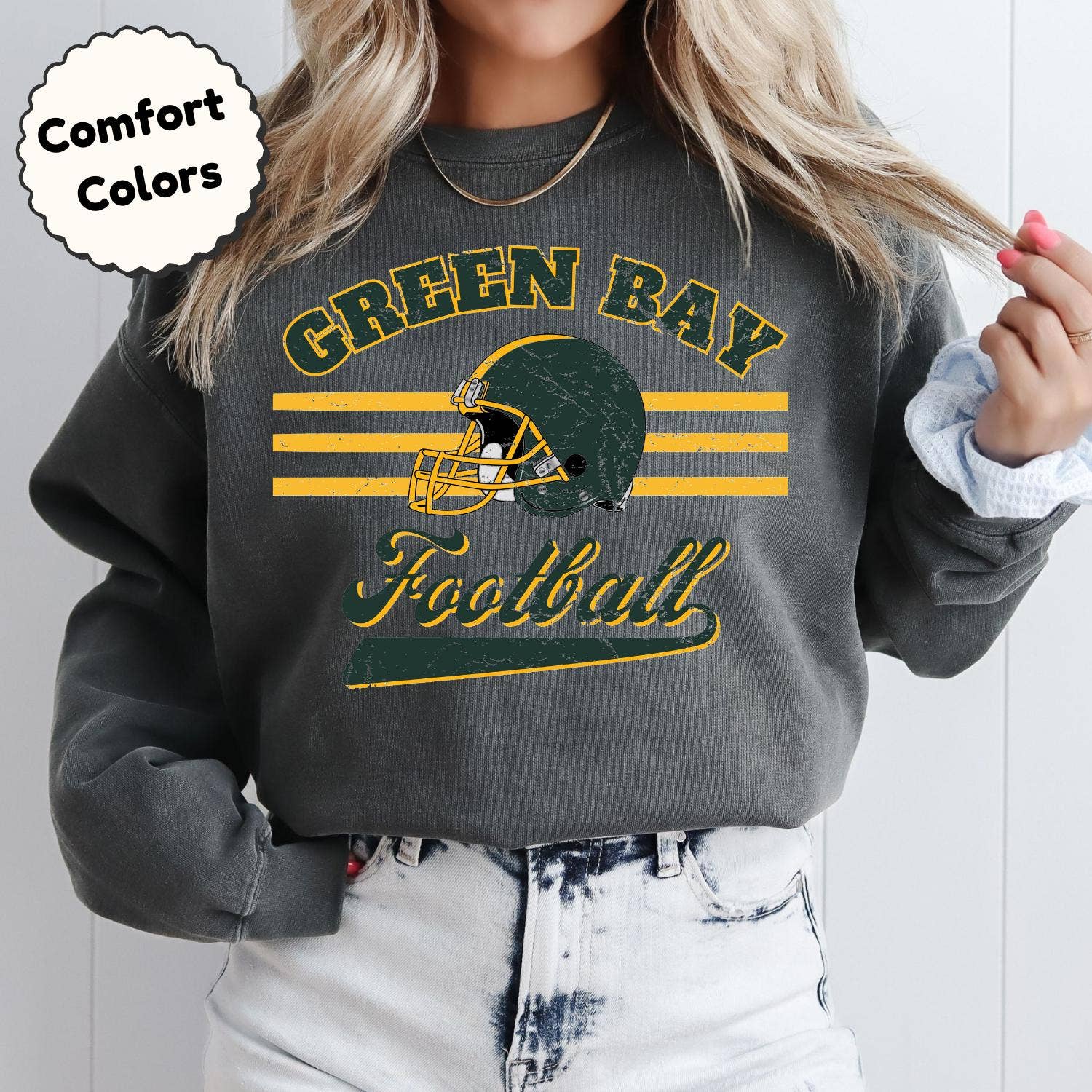 Green Bay Packers Vintage Sweatshirt - Football Fan Gift T-Shirts, Hoodie | PodTeesHub.com