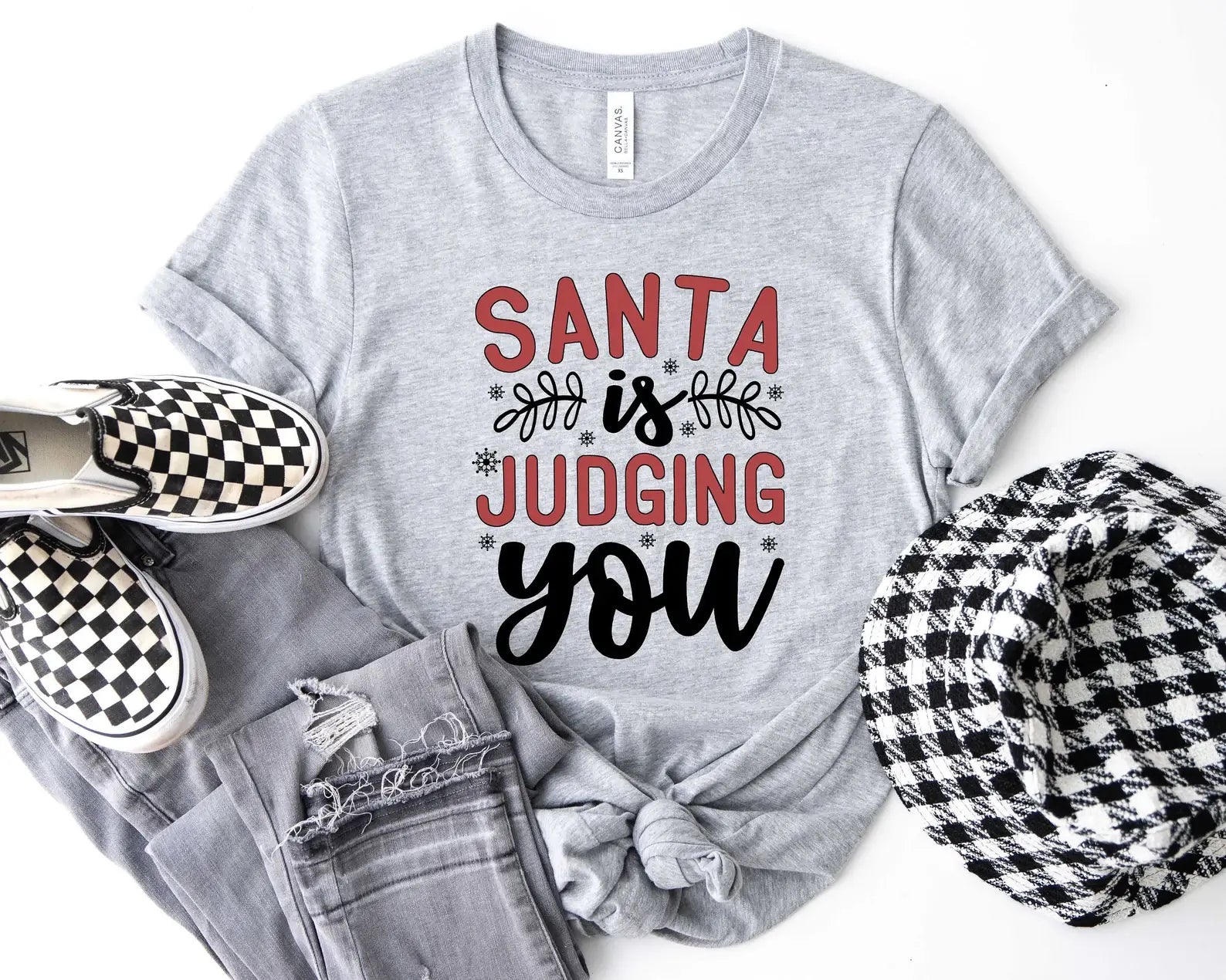 Santa Is Judging You T-Shirt Hoodie, Sweatshirt | PodTeesHub.com