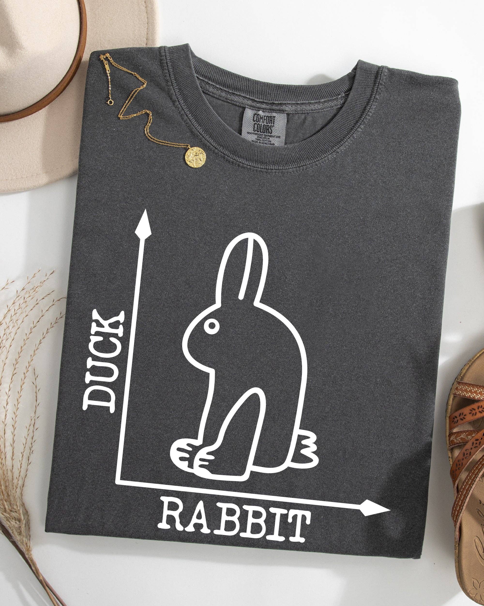 Duck, Rabbit, Funny, Meme, Aesthetic Shirt Hoodie, Sweatshirt | PodTeesHub.com