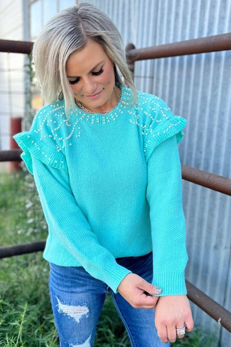 You Are the Pearl Sweater - Turquoise T-Shirts, Hoodie, Sweatshirt | PodTeesHub.com