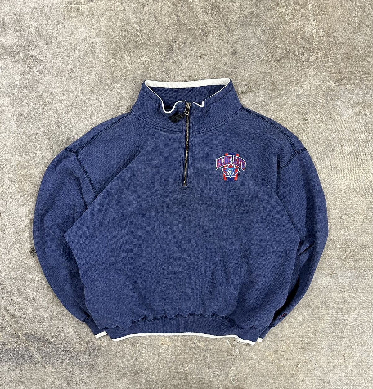 Pro Player Vintage 90s Pro Player Toronto Blue Jays Mlb 1 4 Zip Sweater T-Shirts, Hoodie, Sweatshirt | PodTeesHub.com