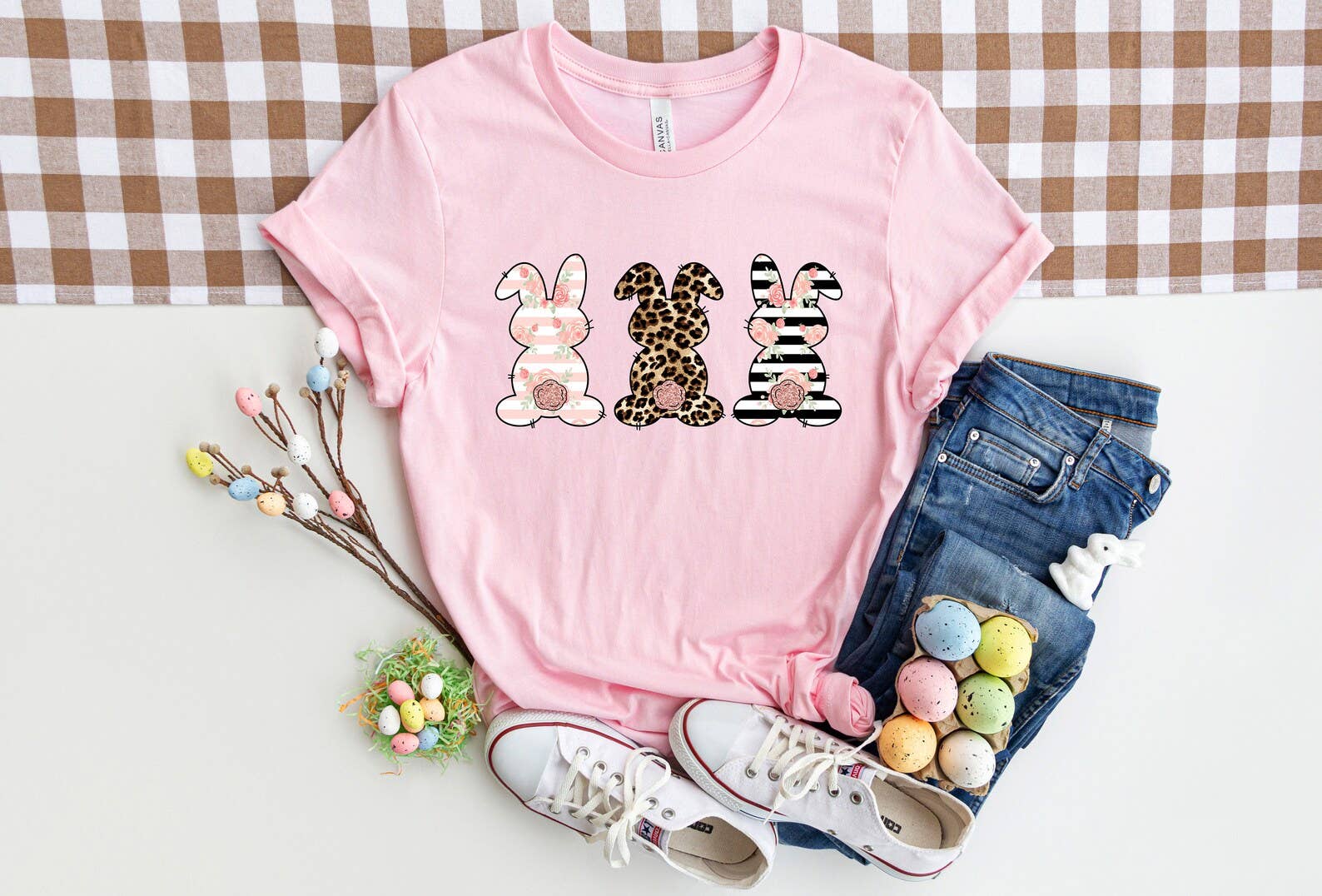Leopard Bunny T-Shirt - Easter Day Shirt Hoodie, Sweatshirt | PodTeesHub.com