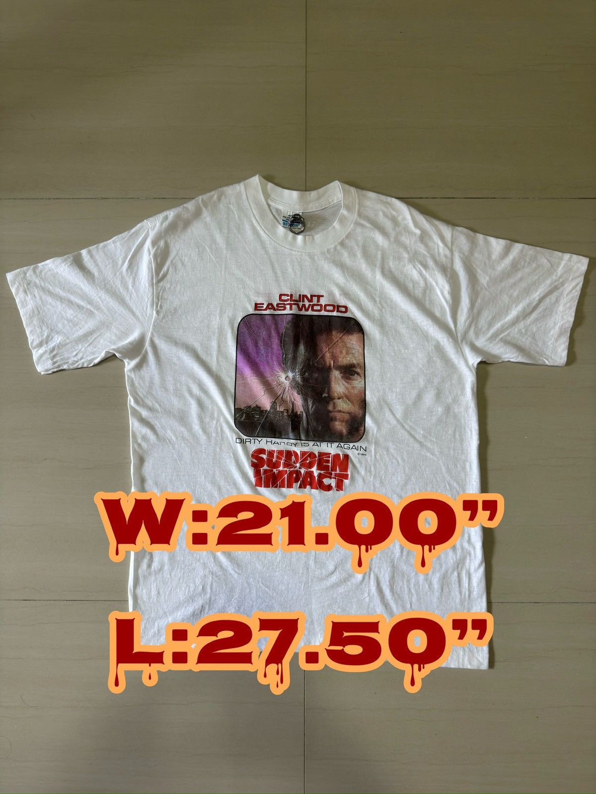 Vintage 1984 Sudden Impact Make My Day Clint Eastwood 80s Shirt Hoodie, Sweatshirt | PodTeesHub.com
