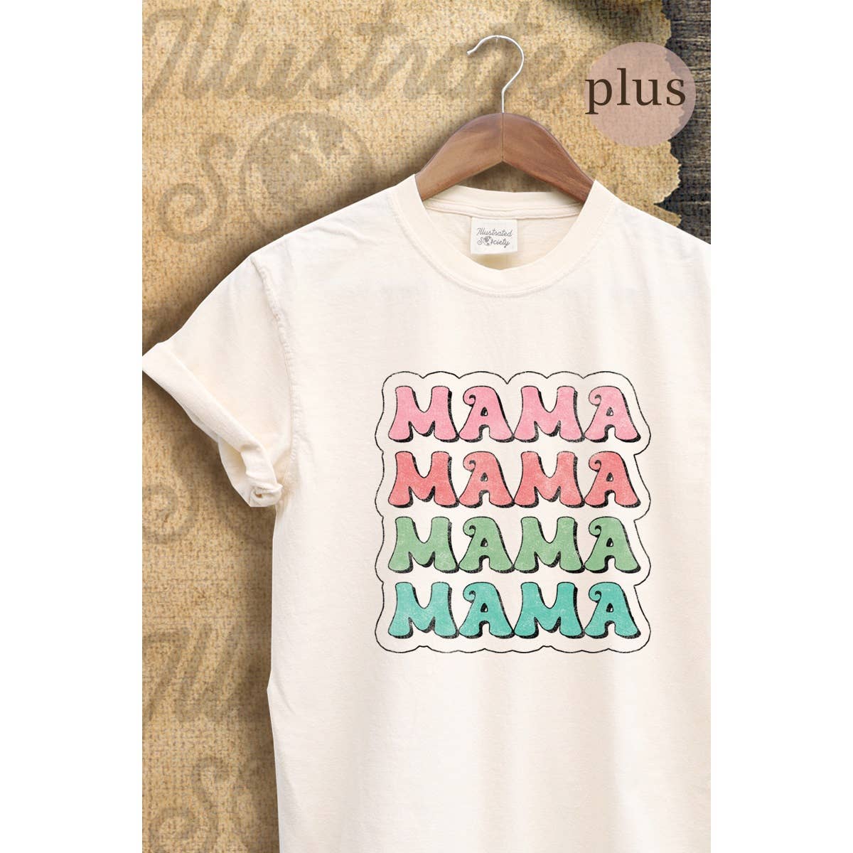 Mama  Vintage Graphic  Tee Plus Hoodie, Sweatshirt | PodTeesHub.com