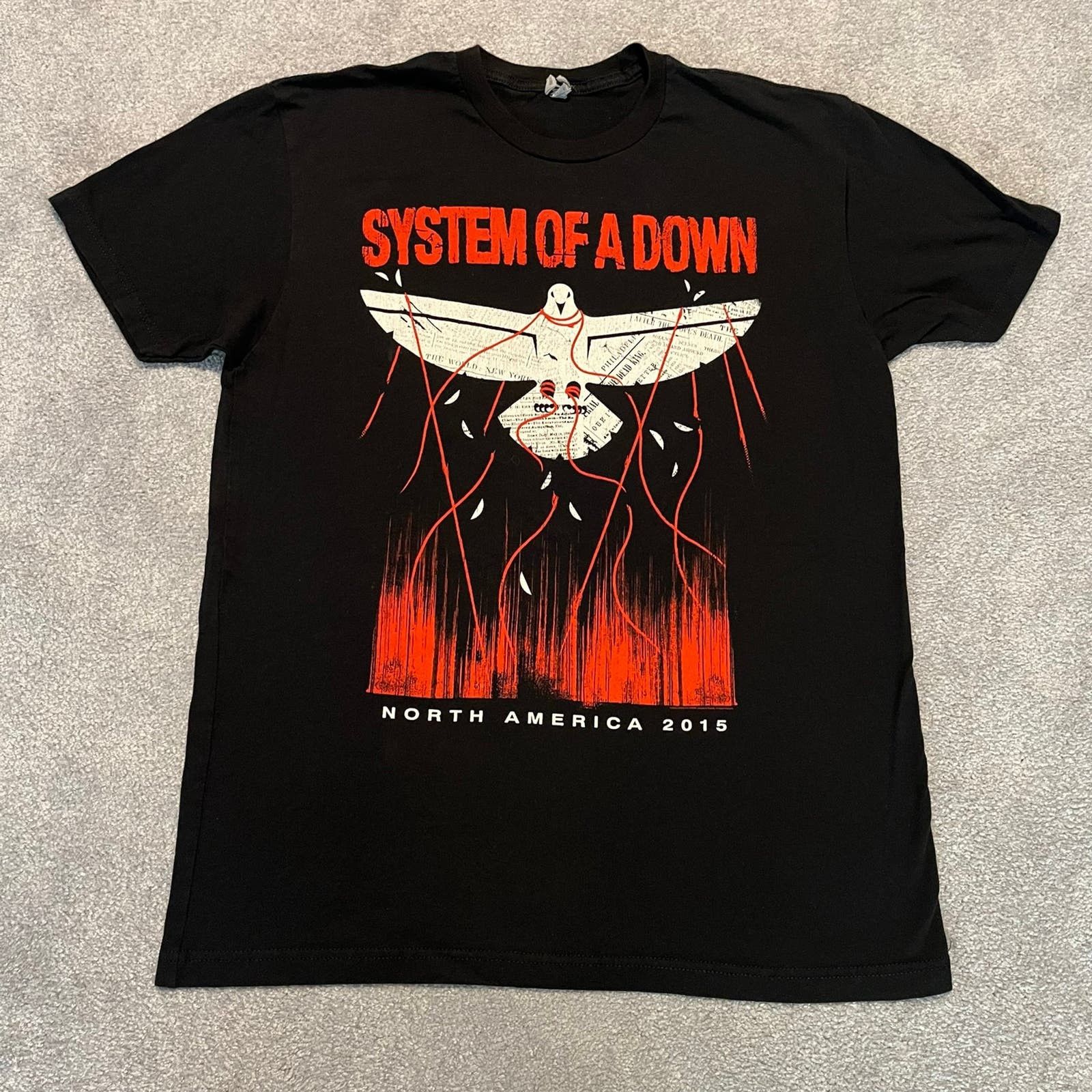 Vintage 2015 System Down North American Tour Eagle T-Shirts, Hoodie, Sweatshirt