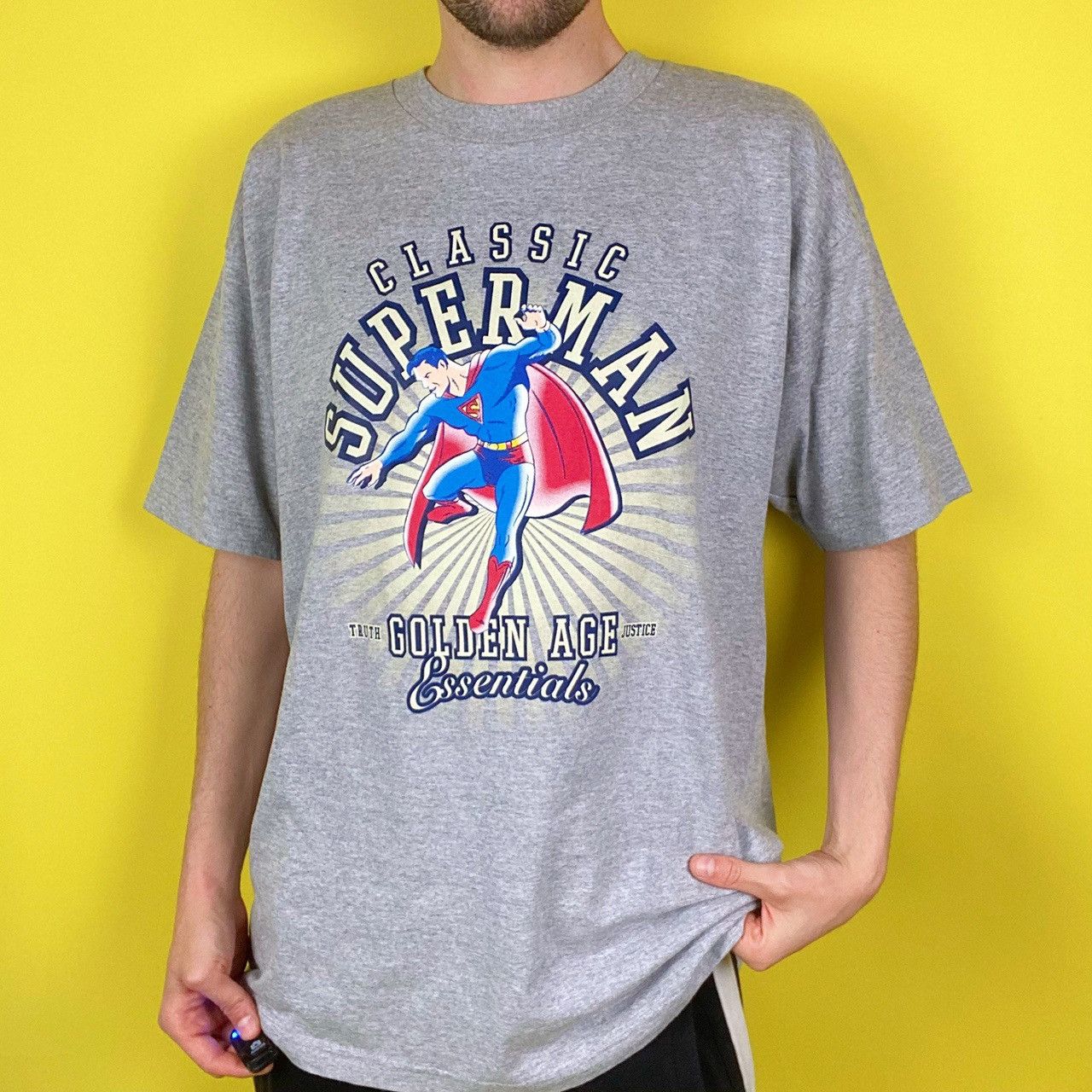 1997 Nwt Vintage Superman Tee Hoodie, Sweatshirt | PodTeesHub.com