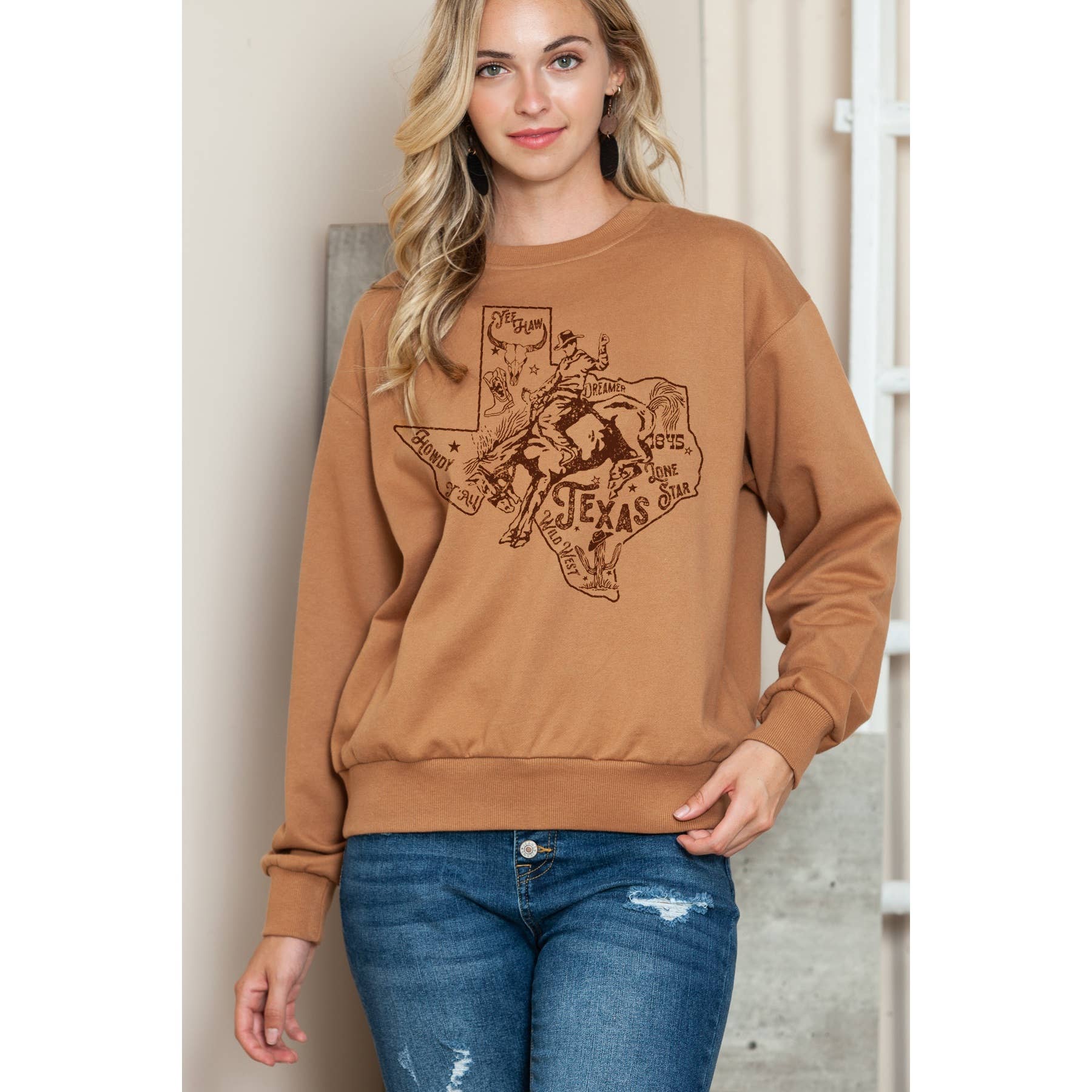 Texas - Crewneck Sweatshirt T-Shirts, Hoodie | PodTeesHub.com