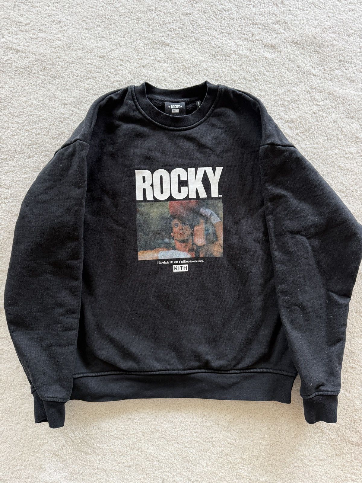 Kith Rocky Collaboration Black Crewneck 2022 T-Shirts, Hoodie, Sweatshirt | PodTeesHub.com