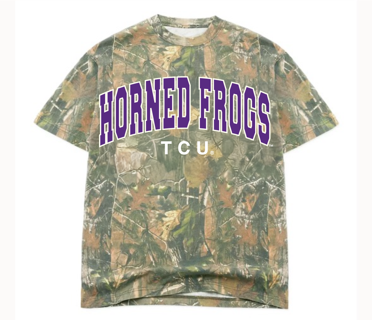 Tcu Horned Frogs Filled Gault Camo Tee Hoodie, Sweatshirt | PodTeesHub.com