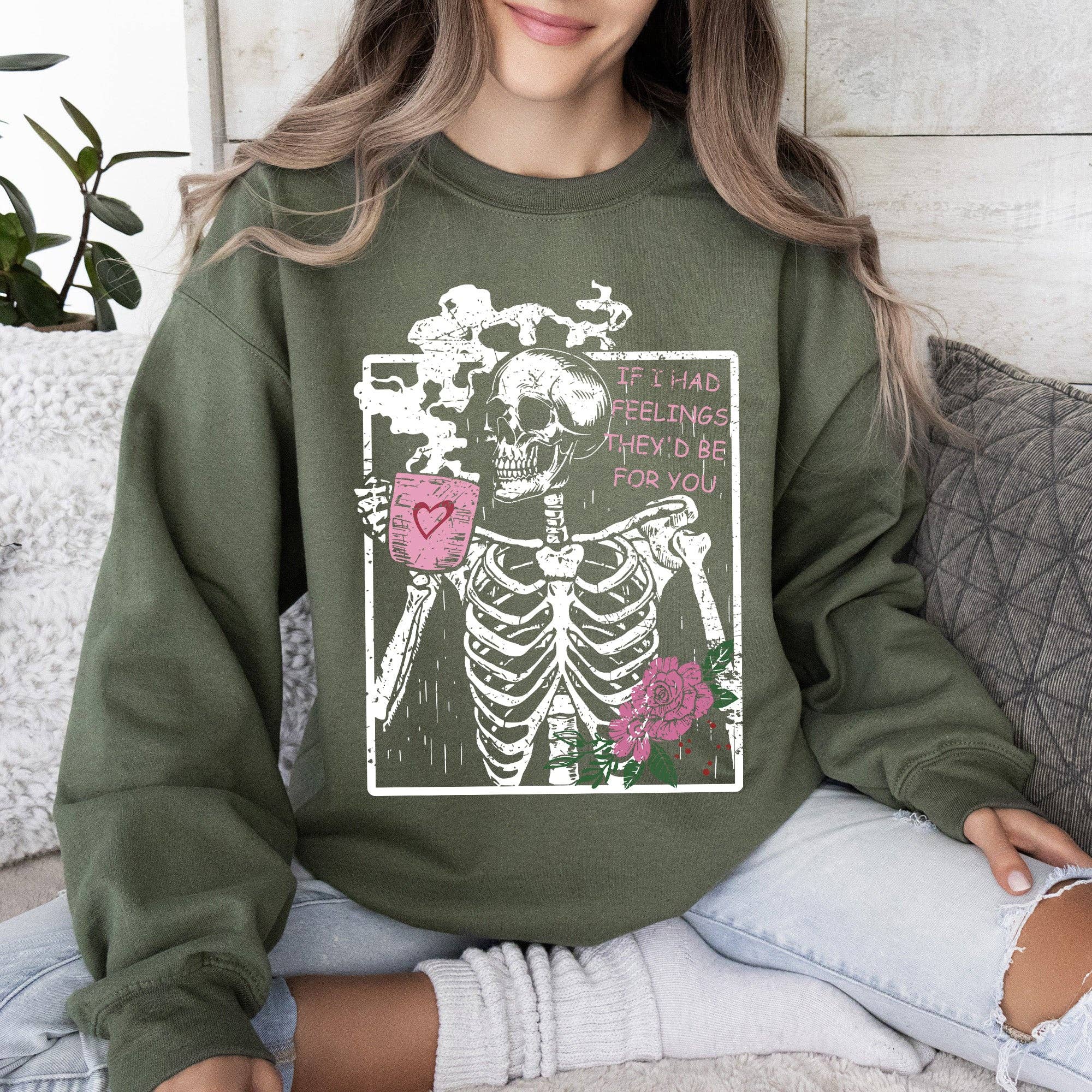 If I Had Feelings, They'd Be For You Valentine's Sweatshirt T-Shirts, Hoodie | PodTeesHub.com