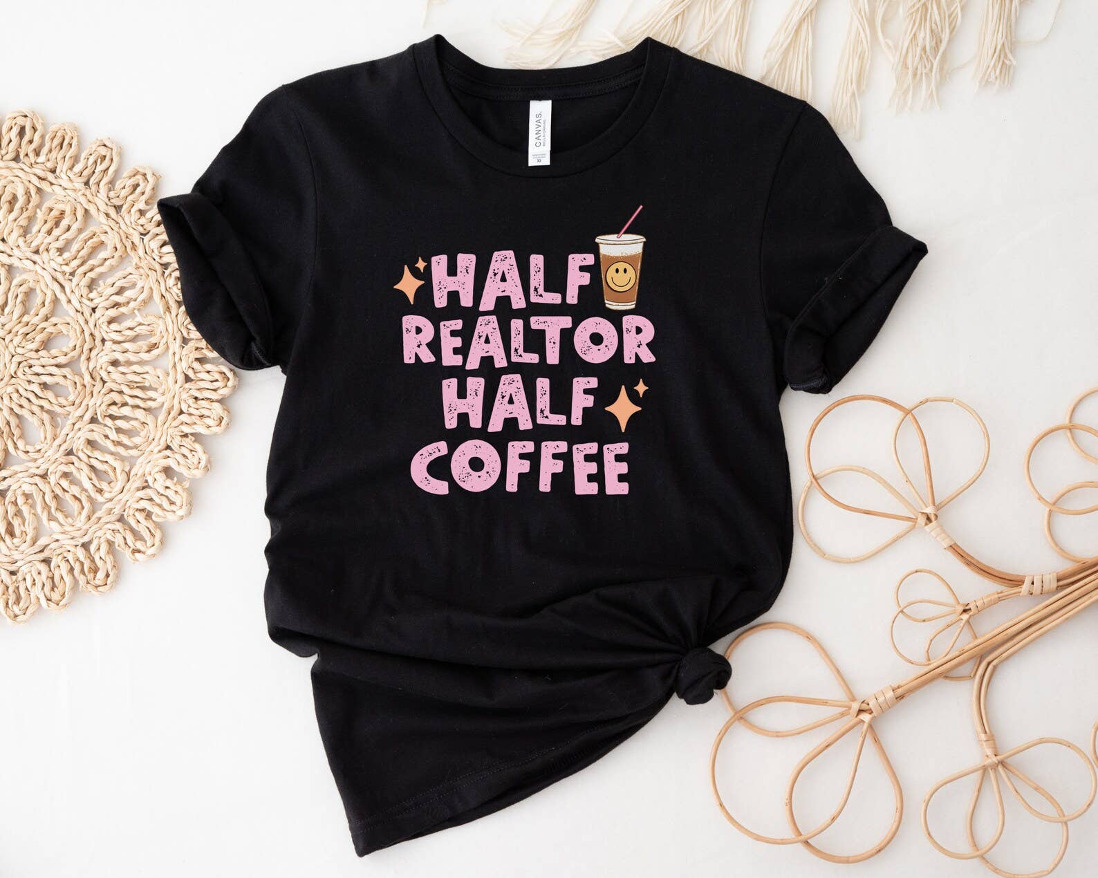 Half Realtor Half Coffee Shirt Hoodie, Sweatshirt | PodTeesHub.com
