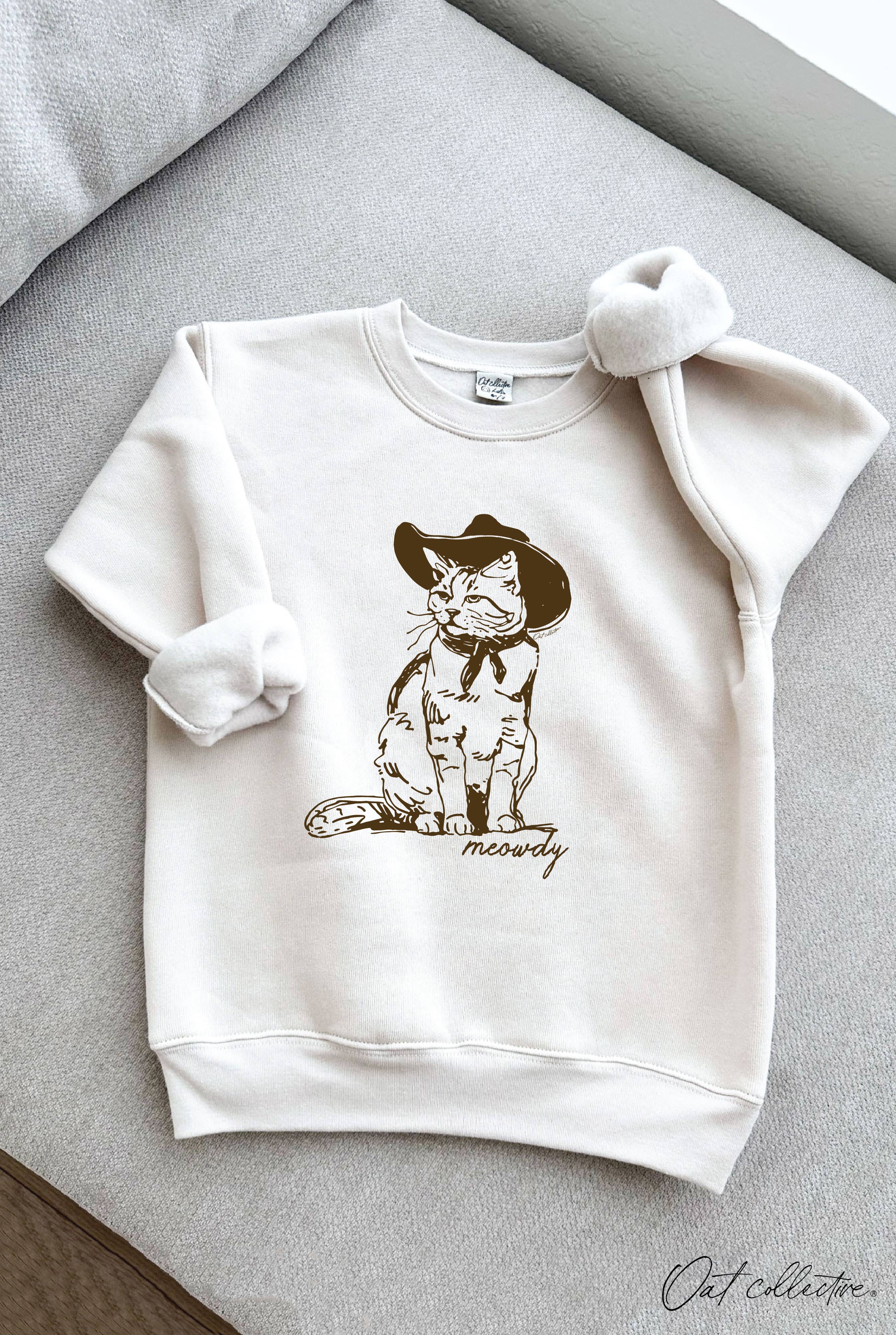Meowdy Youth Unisex Graphic Sweatshirt T-Shirts, Hoodie | PodTeesHub.com