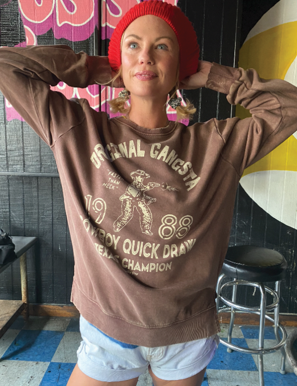 Original Gangsta Acid Wash Crew Neck Sweatshirt   (Copy) T-Shirts, Hoodie | PodTeesHub.com