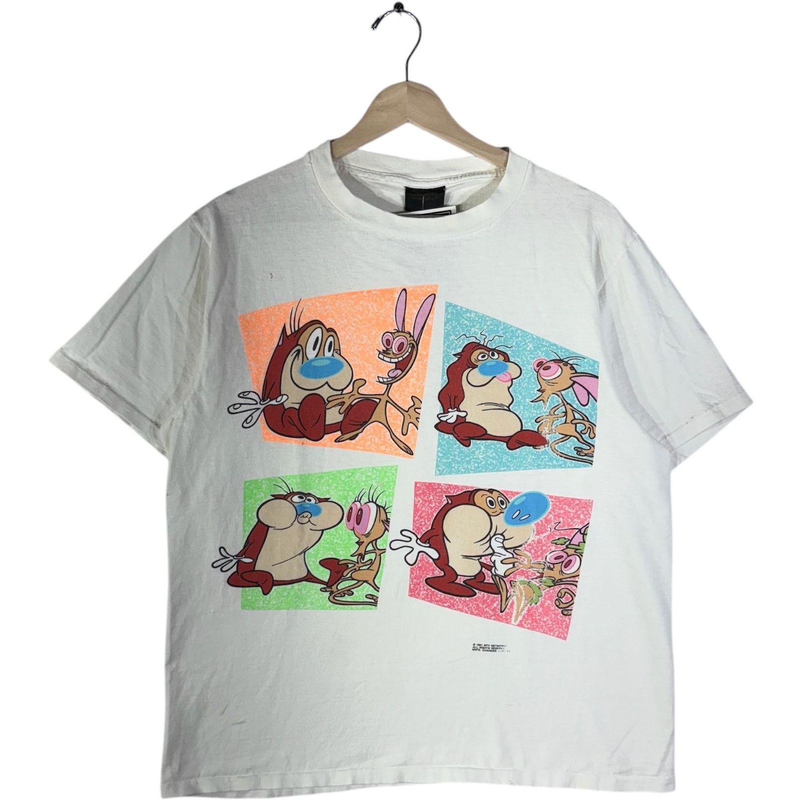 Changes Vintage Ren Stimpy Cartoon Tee 90s Large Hoodie, Sweatshirt | PodTeesHub.com