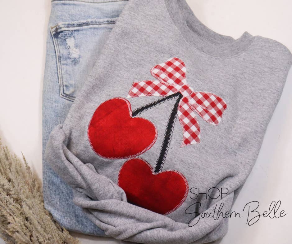 Valentine Heart Cherries Sweatshirt T-Shirts, Hoodie | PodTeesHub.com