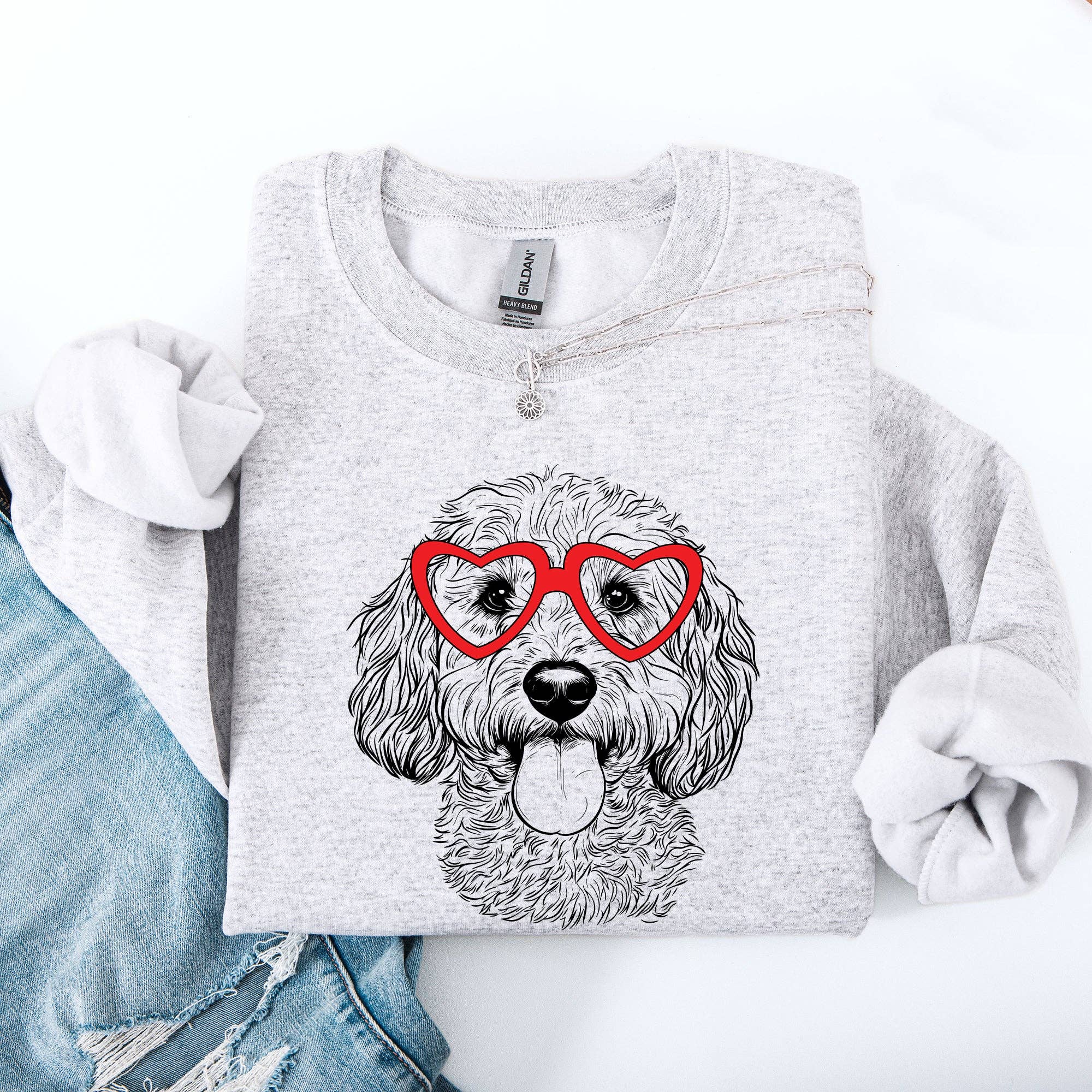 Cockapoo, Pet, Dog Breed, Valentine's Sweatshirt T-Shirts, Hoodie | PodTeesHub.com