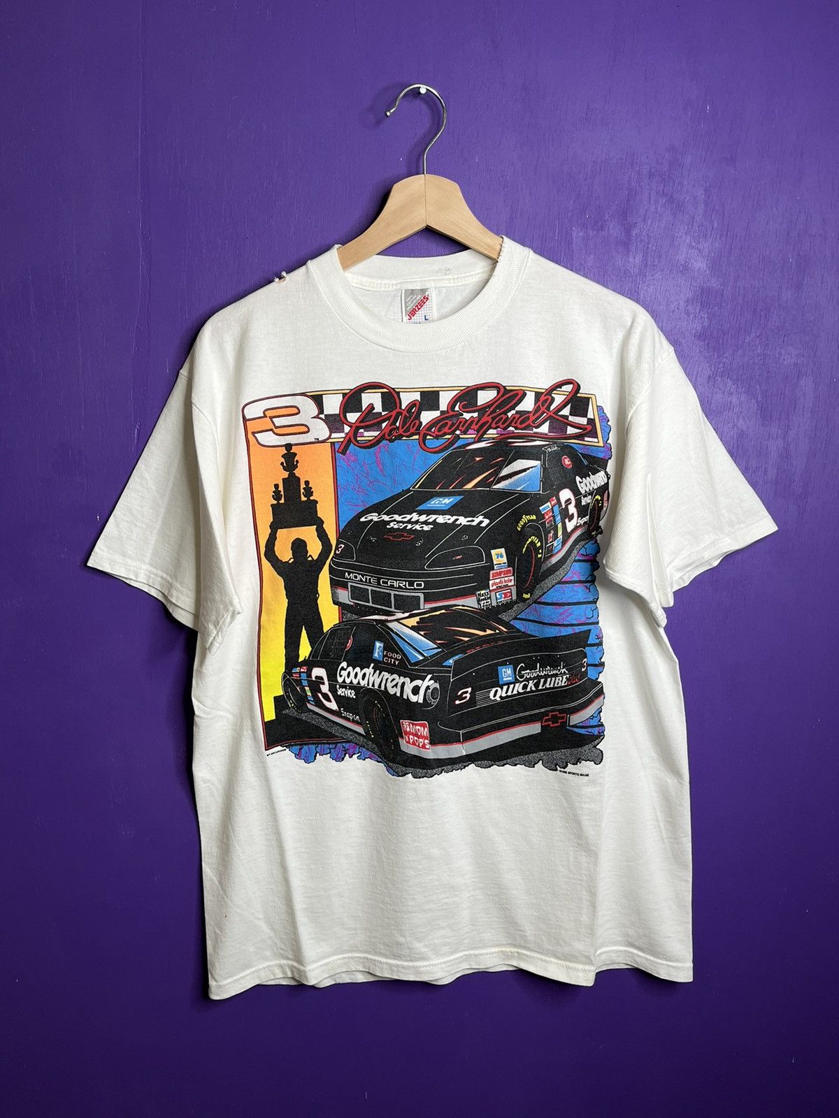 Vintage 90s Dale Earnhardt Goodwrench Nascar T Shirt Hoodie, Sweatshirt | PodTeesHub.com