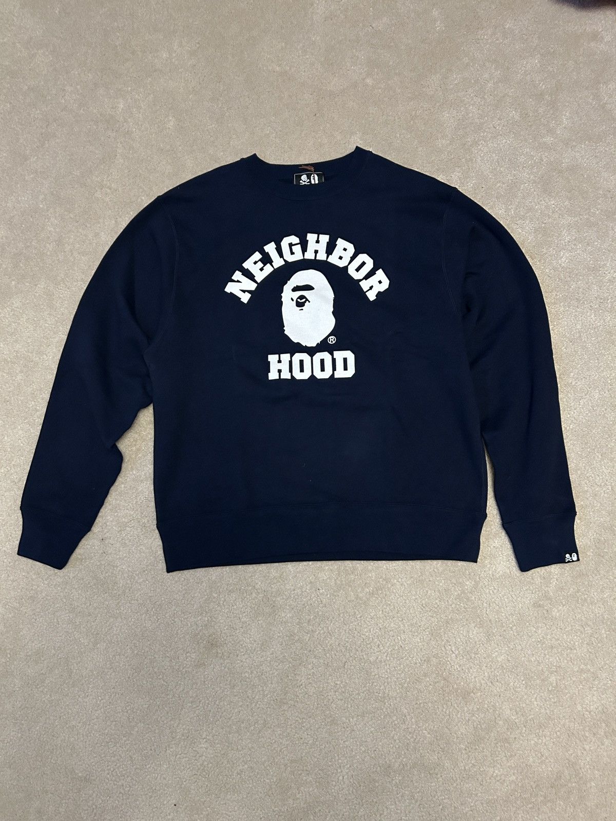 Bape X Neighborhood Crewneck T-Shirts, Hoodie, Sweatshirt | PodTeesHub.com