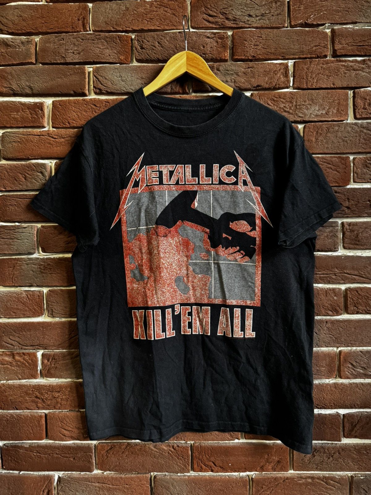 X Vintage Metallica Vintage Band Tee Kill Em All Metal M Tshirt Black Hoodie, Sweatshirt | PodTeesHub.com