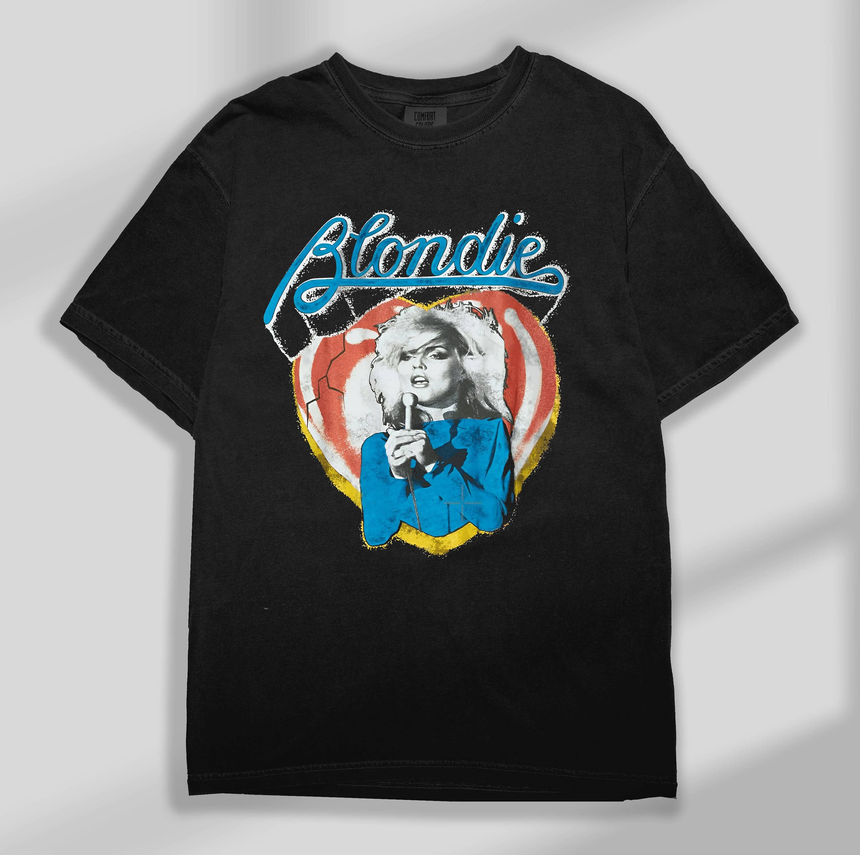 Vintage Blondie Promo Tee Classic Band T-Shirt Hoodie, Sweatshirt | PodTeesHub.com