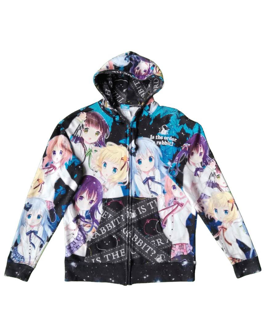 Anime Gochiusa Is The Order A Rabbit Aop Cospa Anime Hoodie T-Shirts, Sweatshirt | PodTeesHub.com