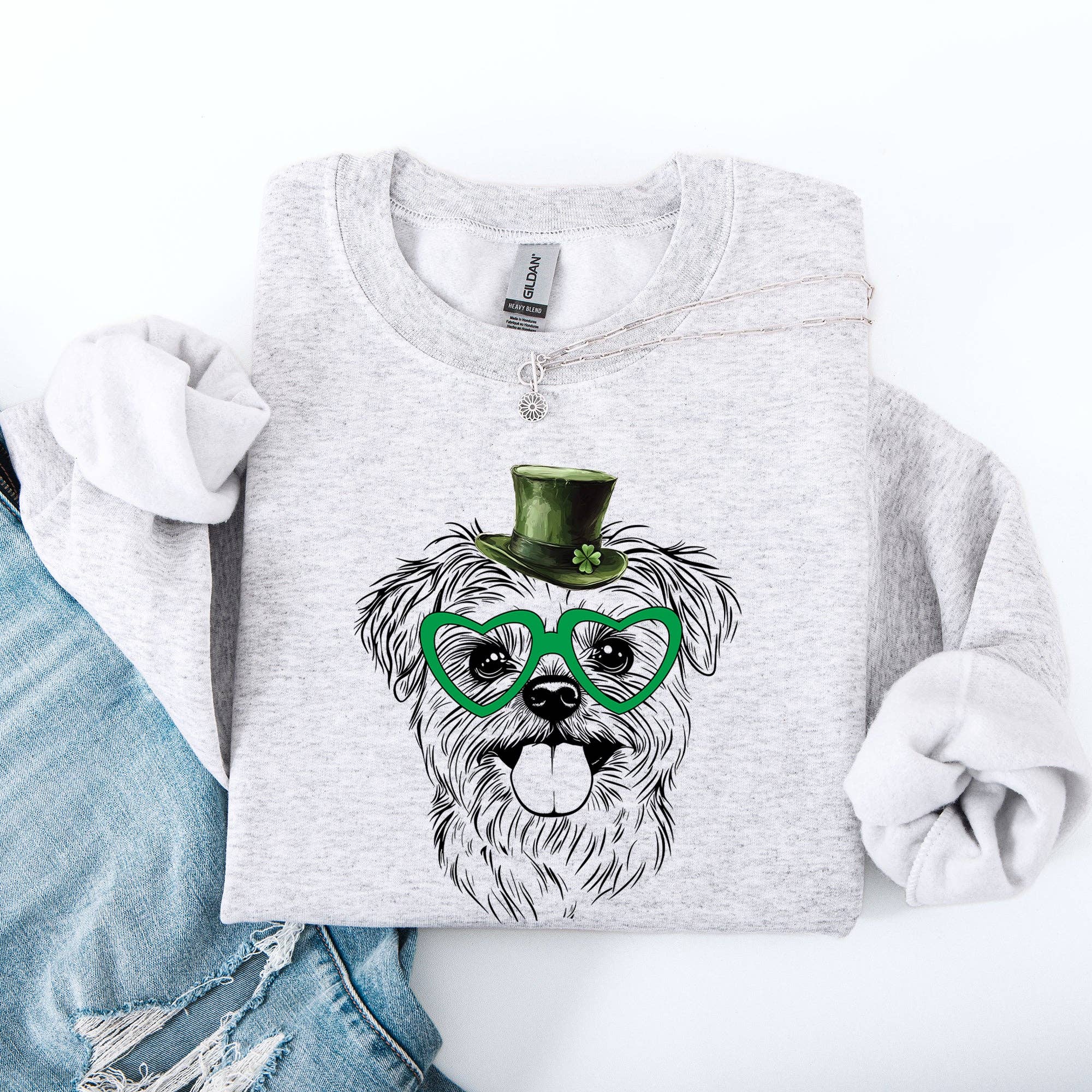 Maltese, Dog, St Patrick's Day, Lucky, Irish Sweatshirt T-Shirts, Hoodie | PodTeesHub.com