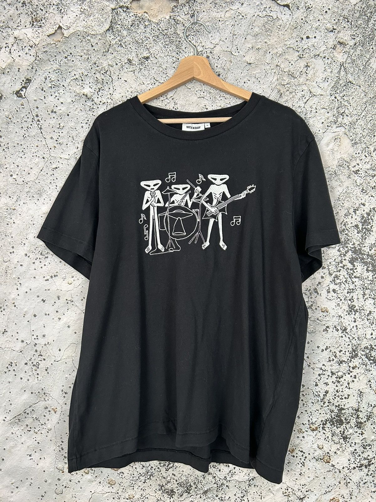 Other Weekday Embroidered Logo Tee Aliens Streetwear Skateboards Hoodie, Sweatshirt | PodTeesHub.com