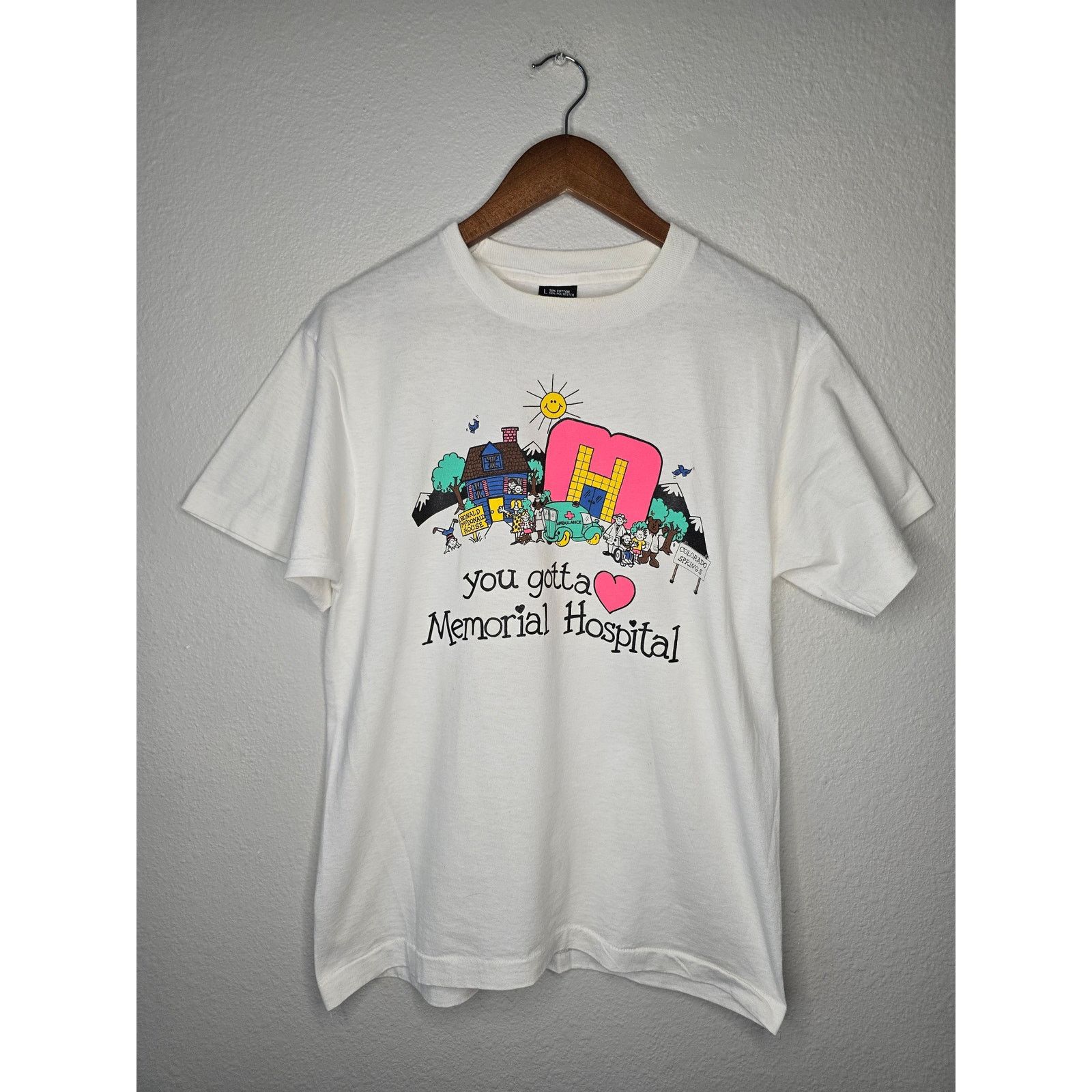 Other Vintage Memorial Hospital Colorado Springs L Cartoon Tee Hoodie, Sweatshirt | PodTeesHub.com