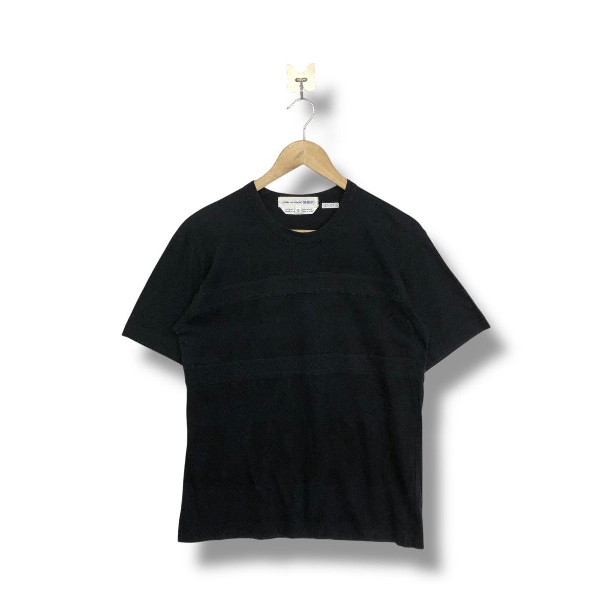 Comme Des Garcons Shirt Rare Comme Des Garcons Shirt Black Printed Tee Hoodie, Sweatshirt | PodTeesHub.com