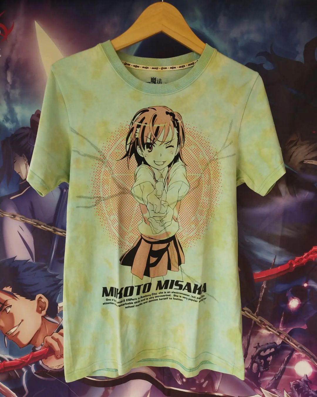 Anime Toaru Majutsu No Indekkusu Mikoto Tie Dye Art Anime Tees Hoodie, Sweatshirt | PodTeesHub.com