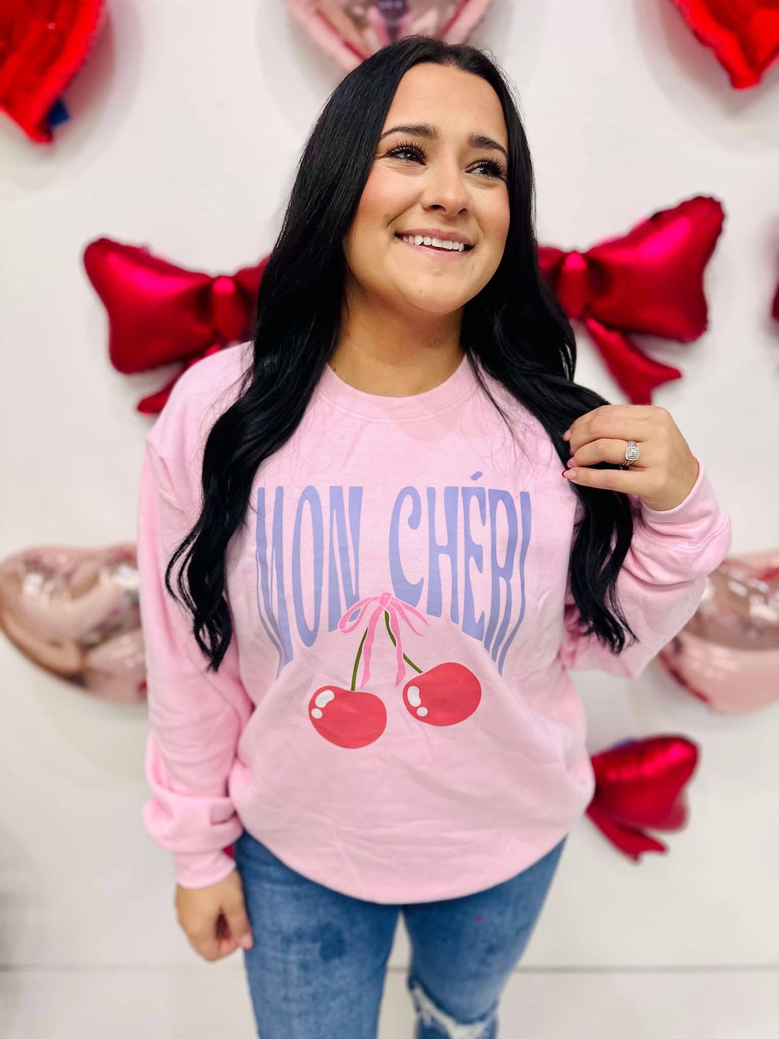 Mon Cheri Cherry Dtf Sweatshirt T-Shirts, Hoodie | PodTeesHub.com