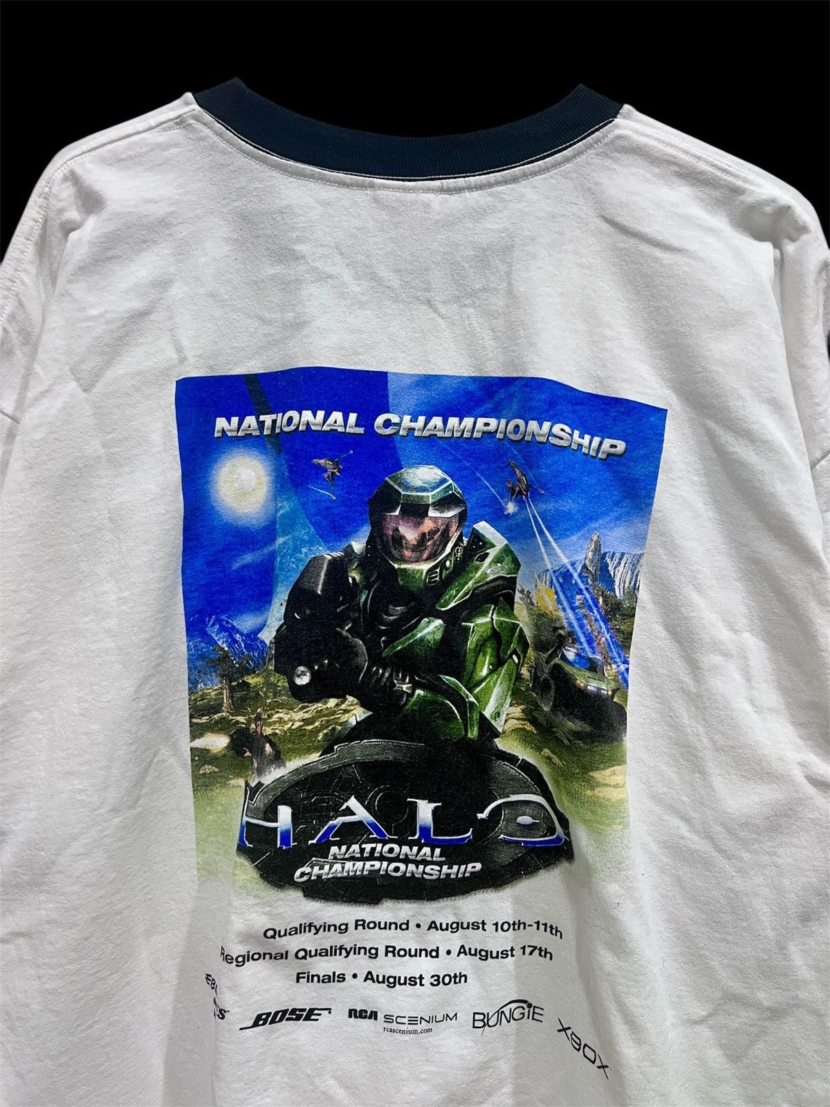 Playstation Very Rare Vintage Y2k Halo National Championships Promo Tee Hoodie, Sweatshirt | PodTeesHub.com