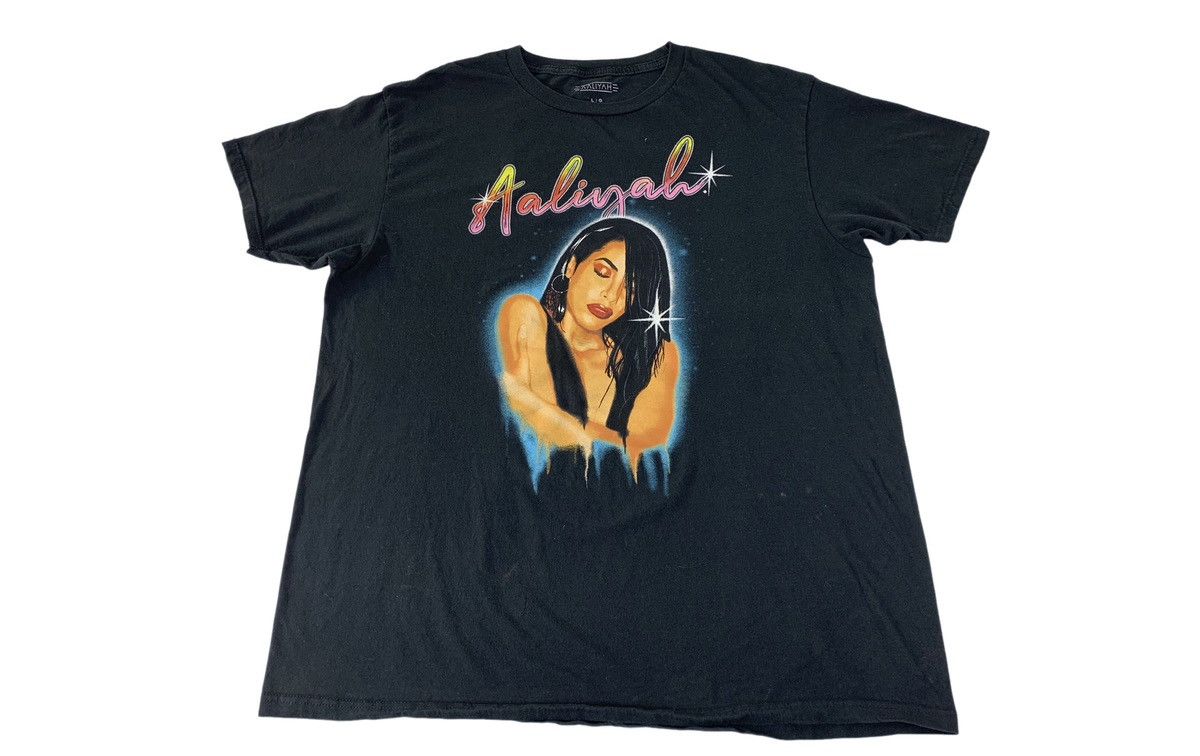 Other Aaliyah Rap Grafitti Big Logo Black Printed Tee T Shirt Hoodie, Sweatshirt | PodTeesHub.com