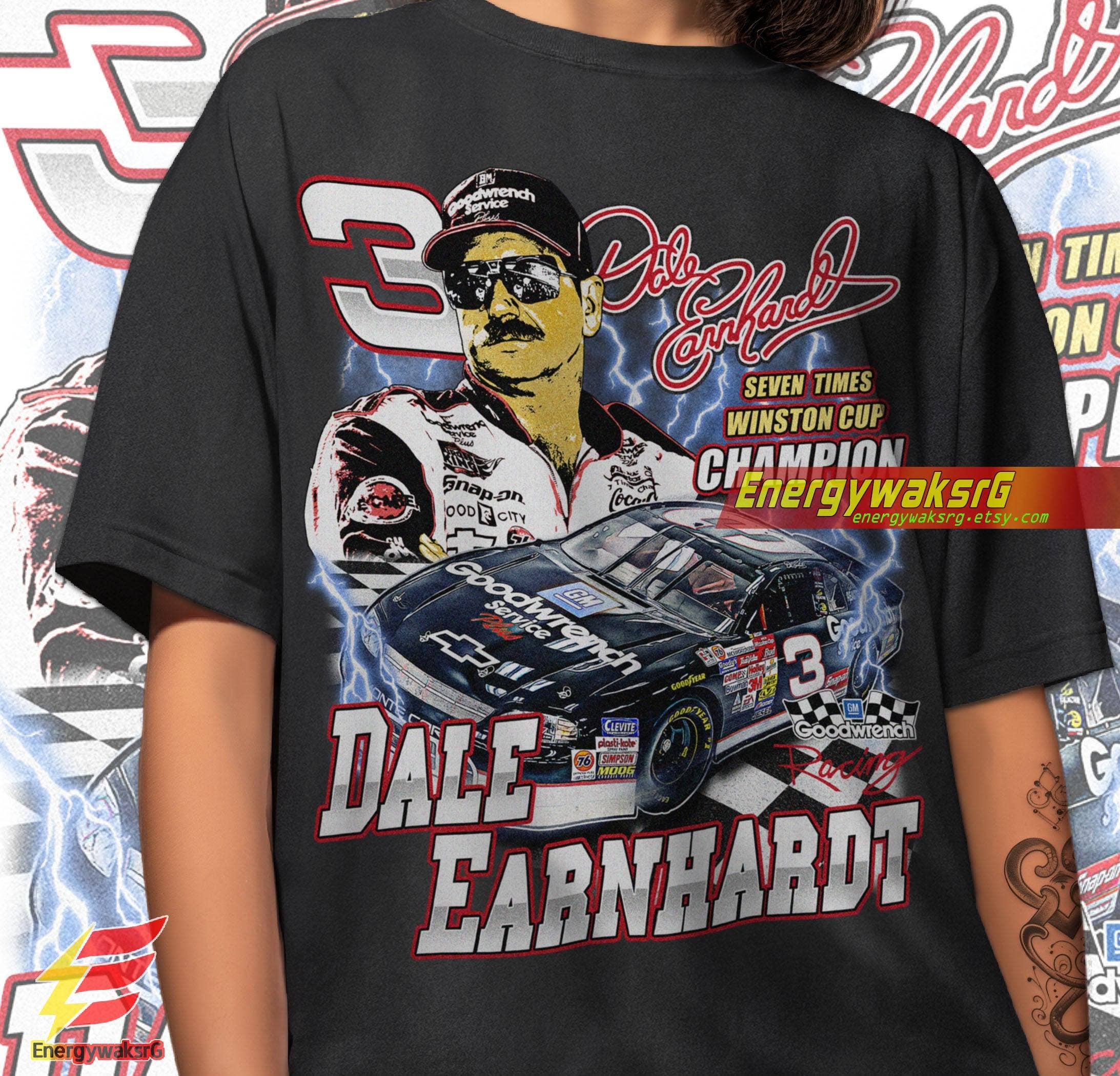 Limited Vintage 90S Dale Earnhardt Nascar Racing Shirt Hoodie, Sweatshirt | PodTeesHub.com