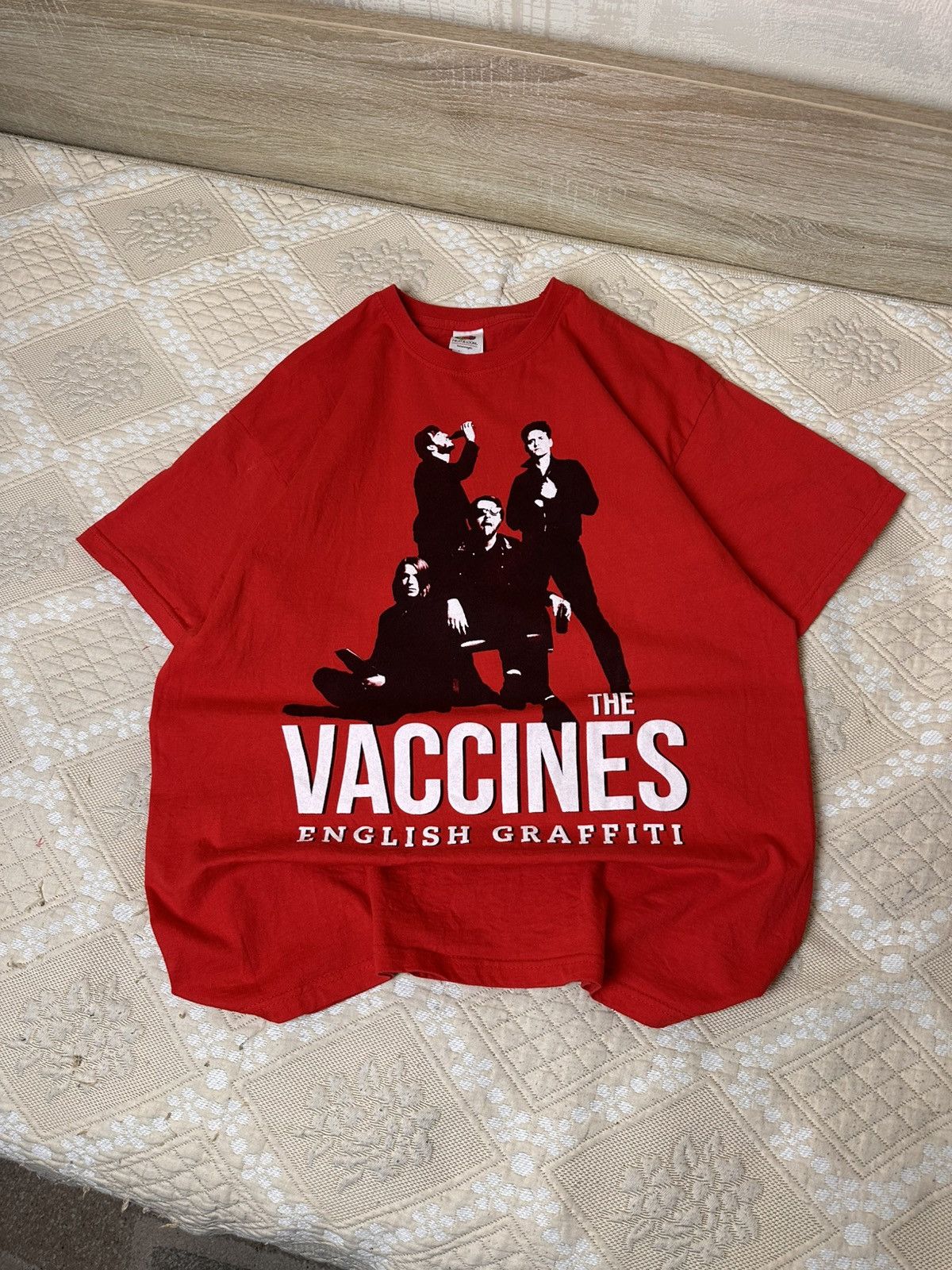 Band Tees English Graffiti 2015 The Vaccines Rock Band T Shirt Hoodie, Sweatshirt | PodTeesHub.com