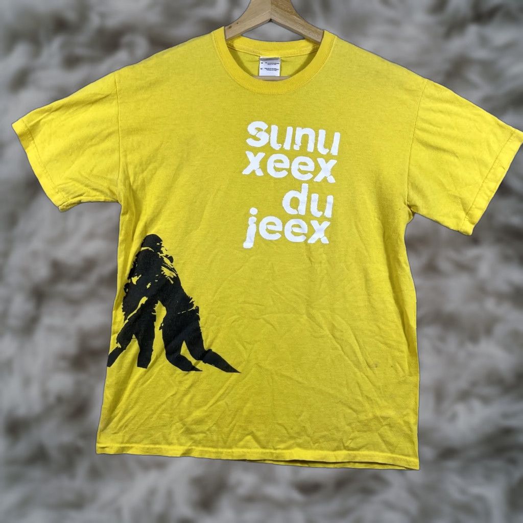 Gildan Vintage Nomadic Wax Records T Shirt Adult Medium Yellow African Hip Hop Rap Y2k Mens Short Sl Hoodie, Sweatshirt