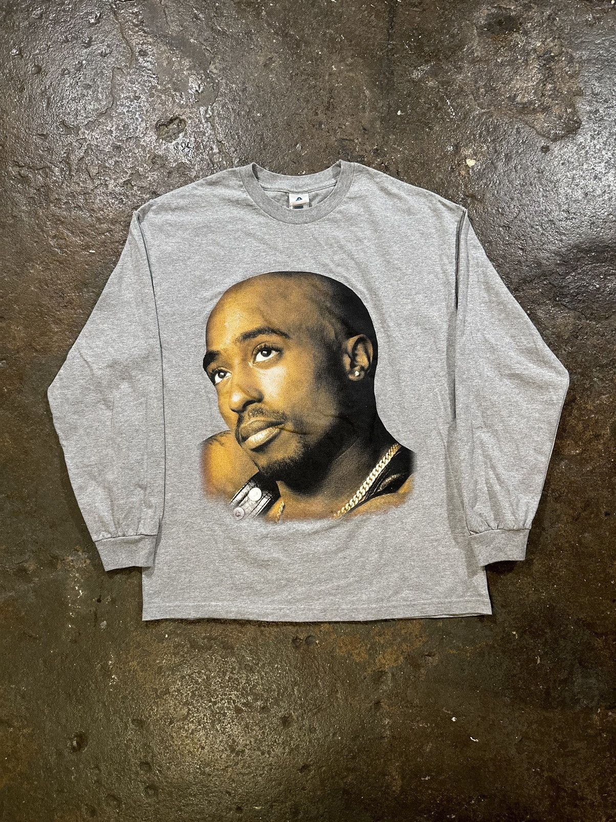 Alstyle Vintage Tupac Shakur Long Sleeve Rap Tee Shirt Xl Gray Rare Hoodie, Sweatshirt | PodTeesHub.com