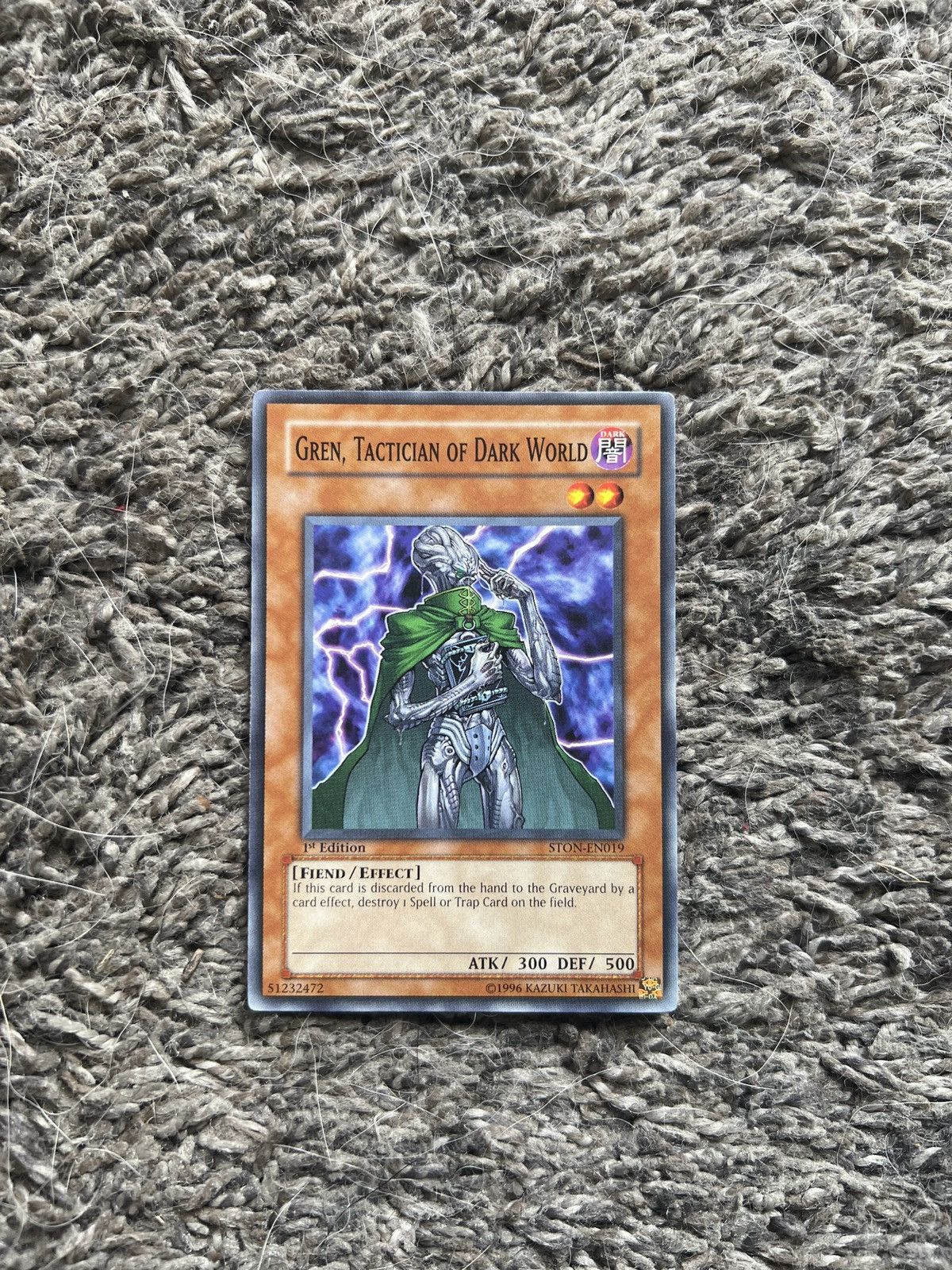 Vintage 1996 Konami Yu Gi Oh Gren Tactician Of Dark World Card T-Shirts, Hoodie, Sweatshirt | PodTeesHub.com