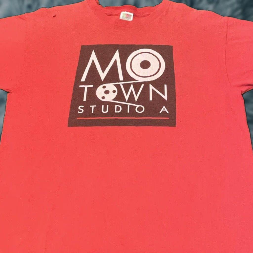 Vintage Mo Town Records Studio A Rap Hip Hop Rock Artist Shirt Xl Mens Red 90s Hoodie, Sweatshirt | PodTeesHub.com