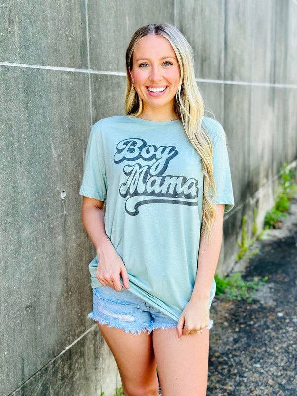 Retro Boy Mama Sublimation Tee Hoodie, Sweatshirt | PodTeesHub.com