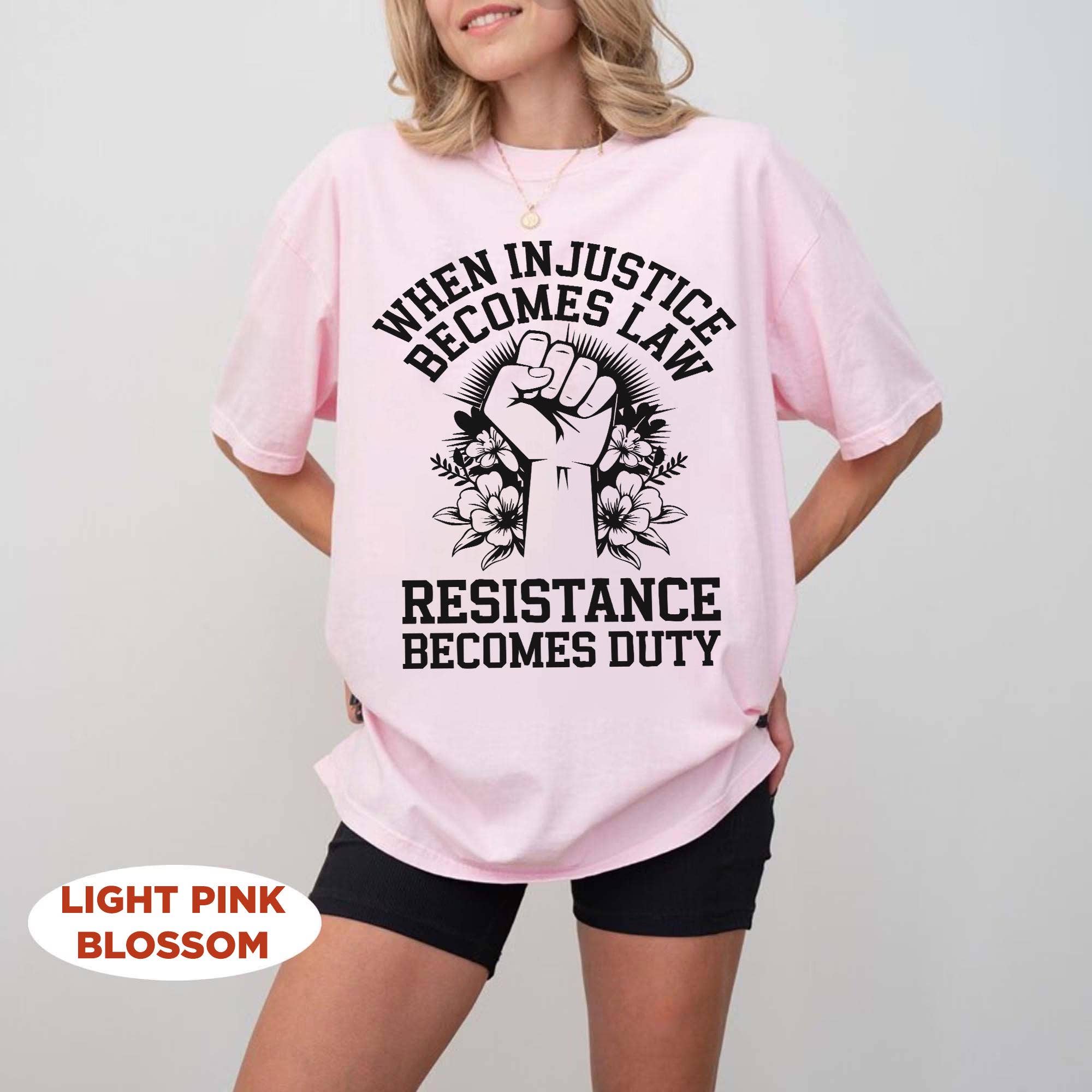 Resistance Duty Tee, Feminist Social Justice Protest Shirt Hoodie, Sweatshirt | PodTeesHub.com