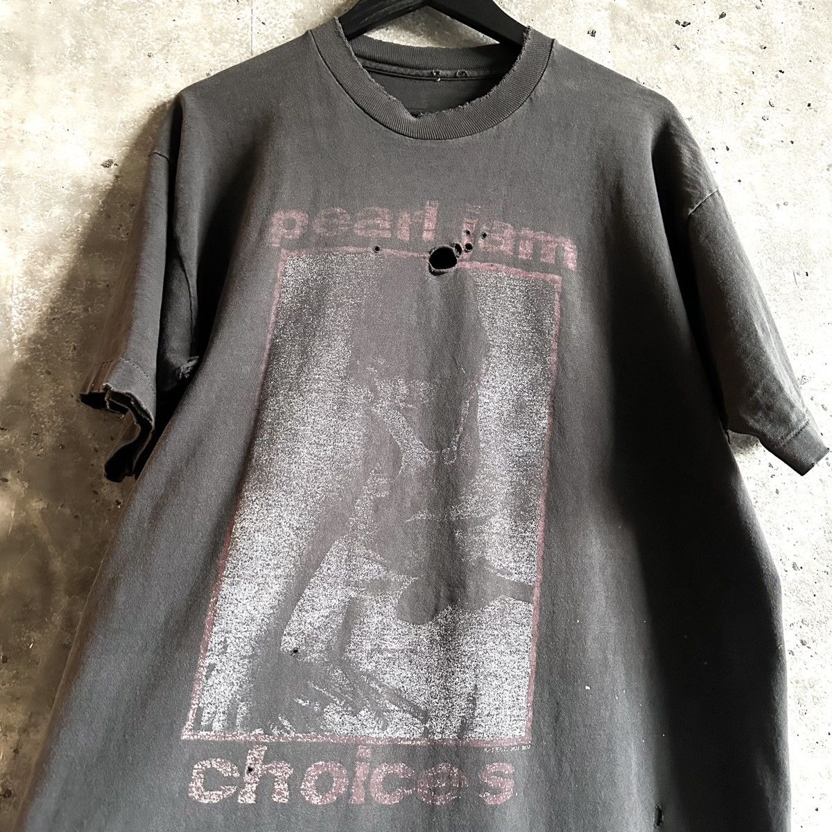 Band Tees 90 S Thrashed Pearl Jam Choices Tour T Shirt Hoodie, Sweatshirt | PodTeesHub.com
