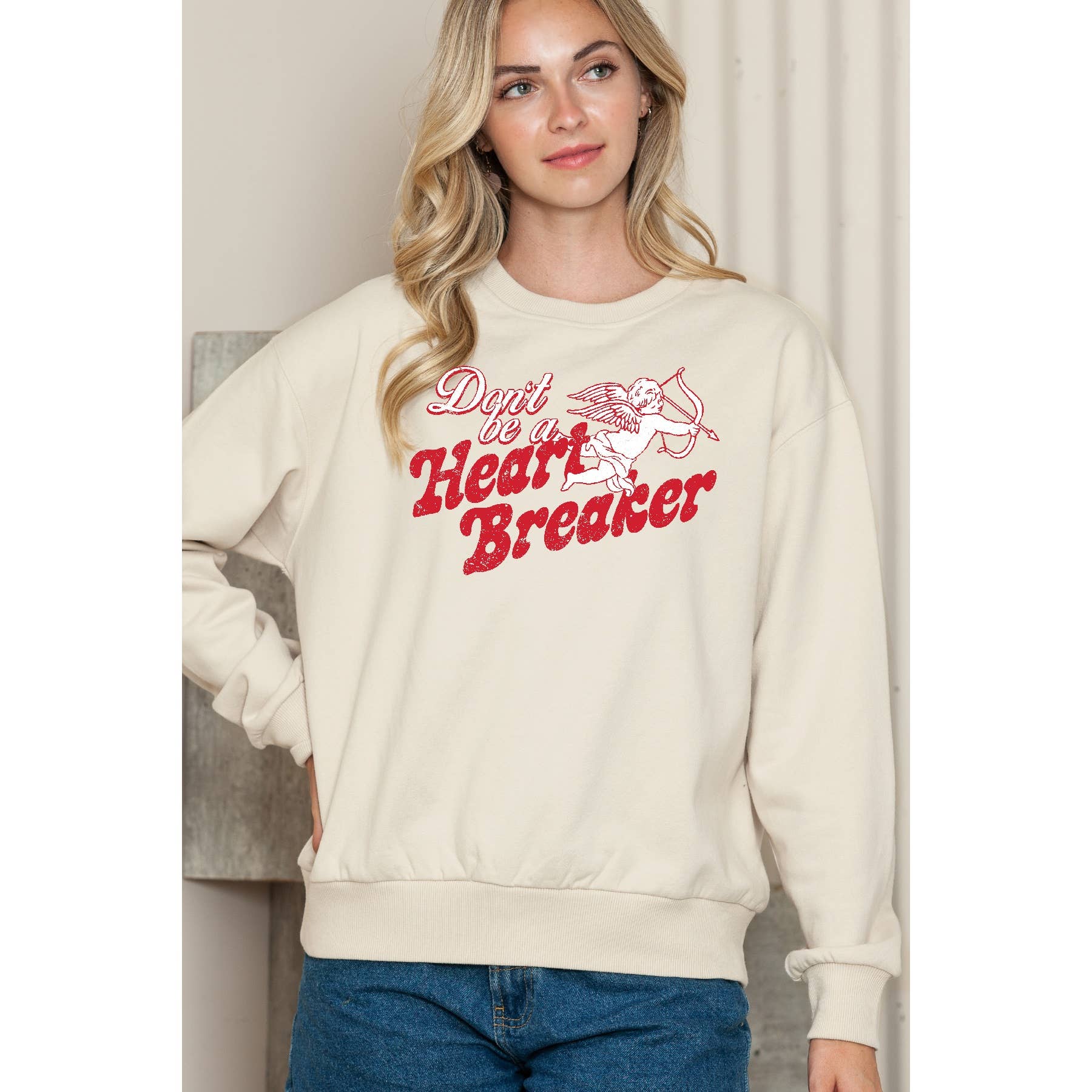Dont Be A Heart Breaker Crewneck Sweater T-Shirts, Hoodie, Sweatshirt | PodTeesHub.com