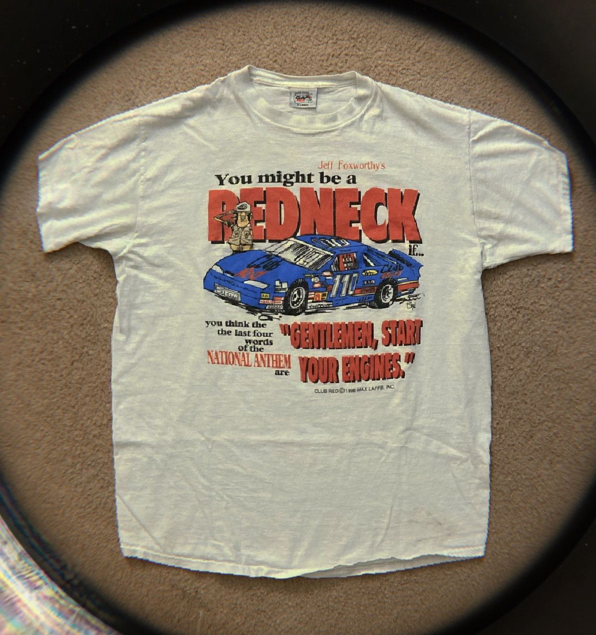 Vintage Nascar X Club Red Redneck Tshirt Hoodie, Sweatshirt | PodTeesHub.com