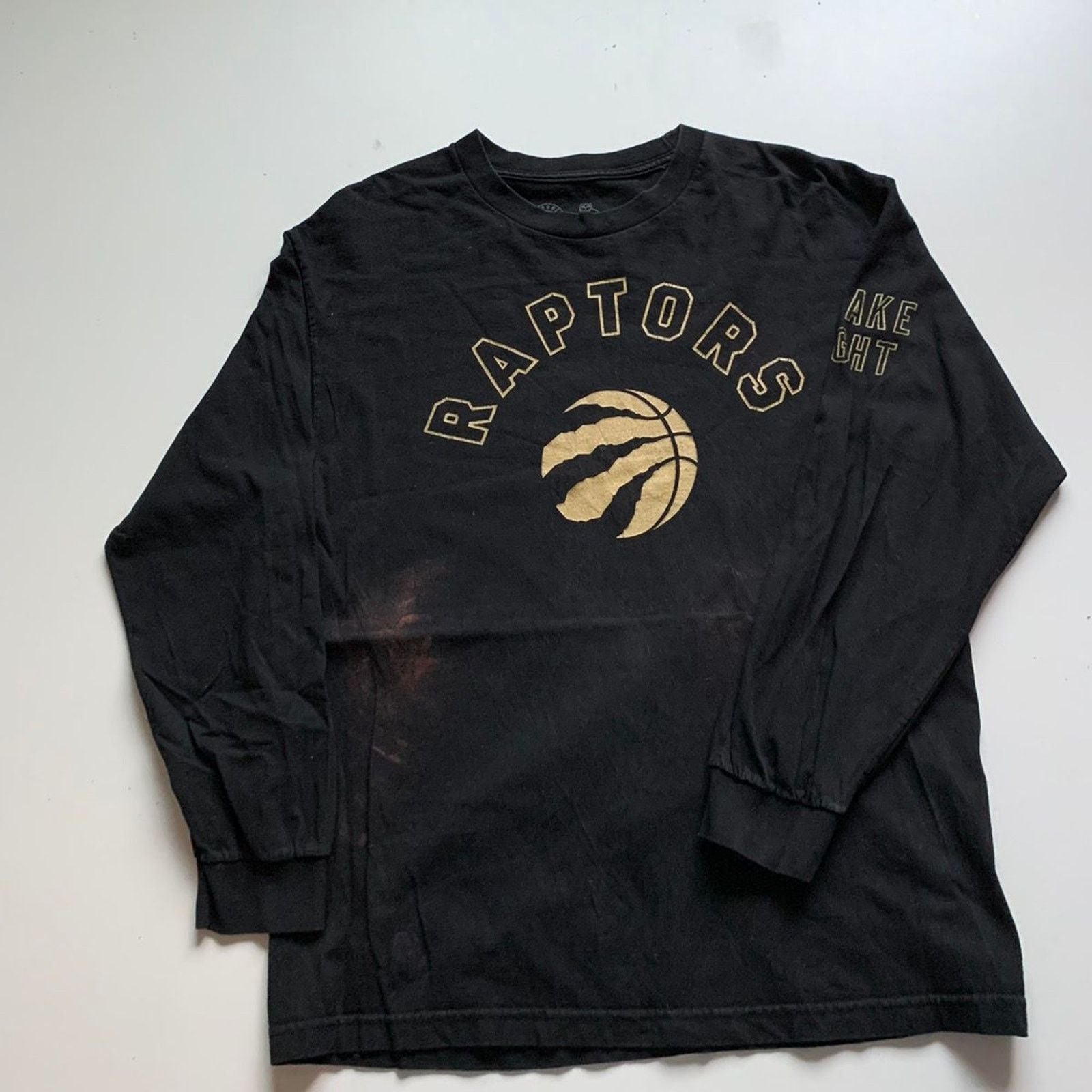 Nba X October S Very Own Ovo Toronto Raptors Nba Drake Night Long Sleeve Shirt Large T-Shirts, Hoodie, Sweatshirt